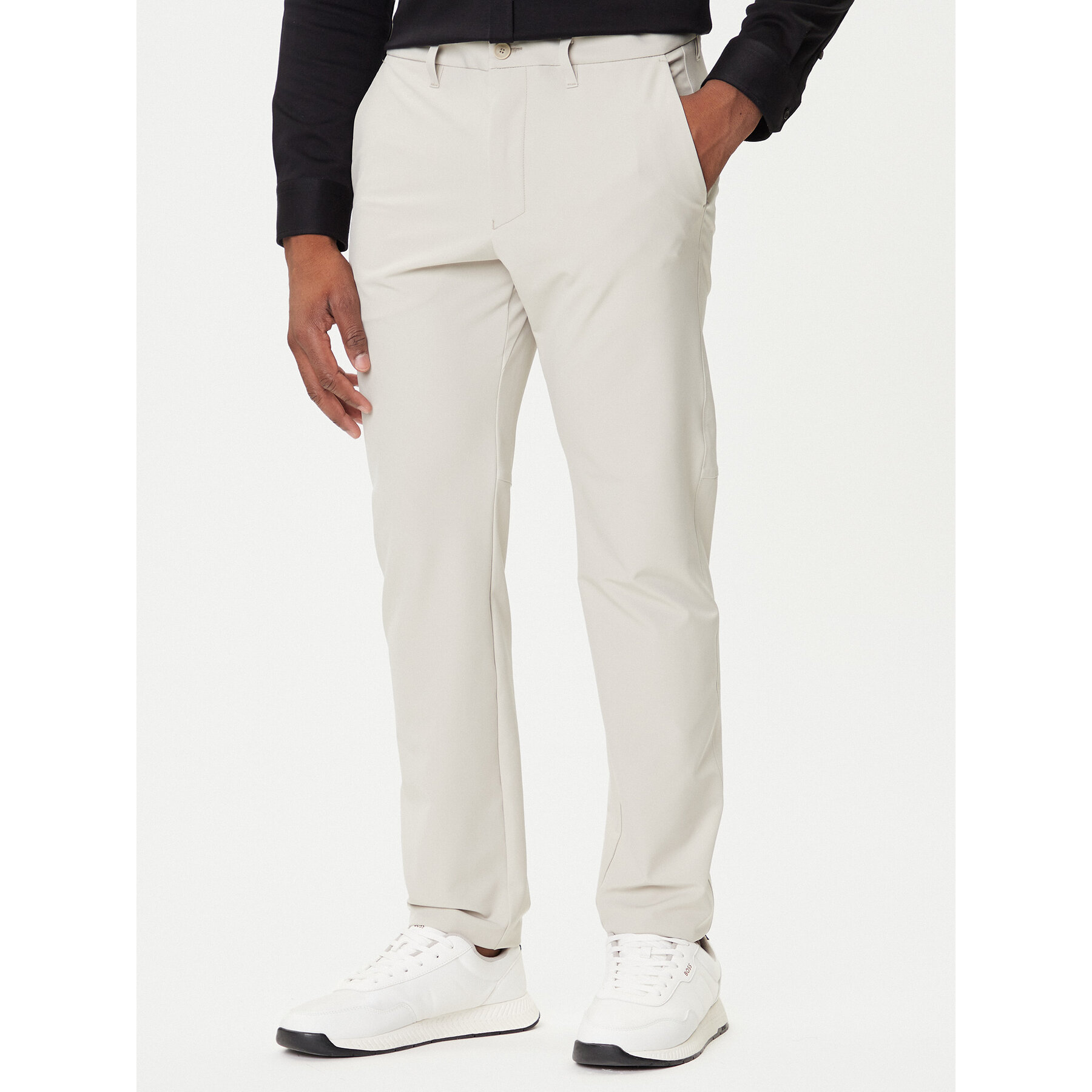 BOSS Spodnie materiałowe T_Commuter 50534303 Beżowy Slim Fit