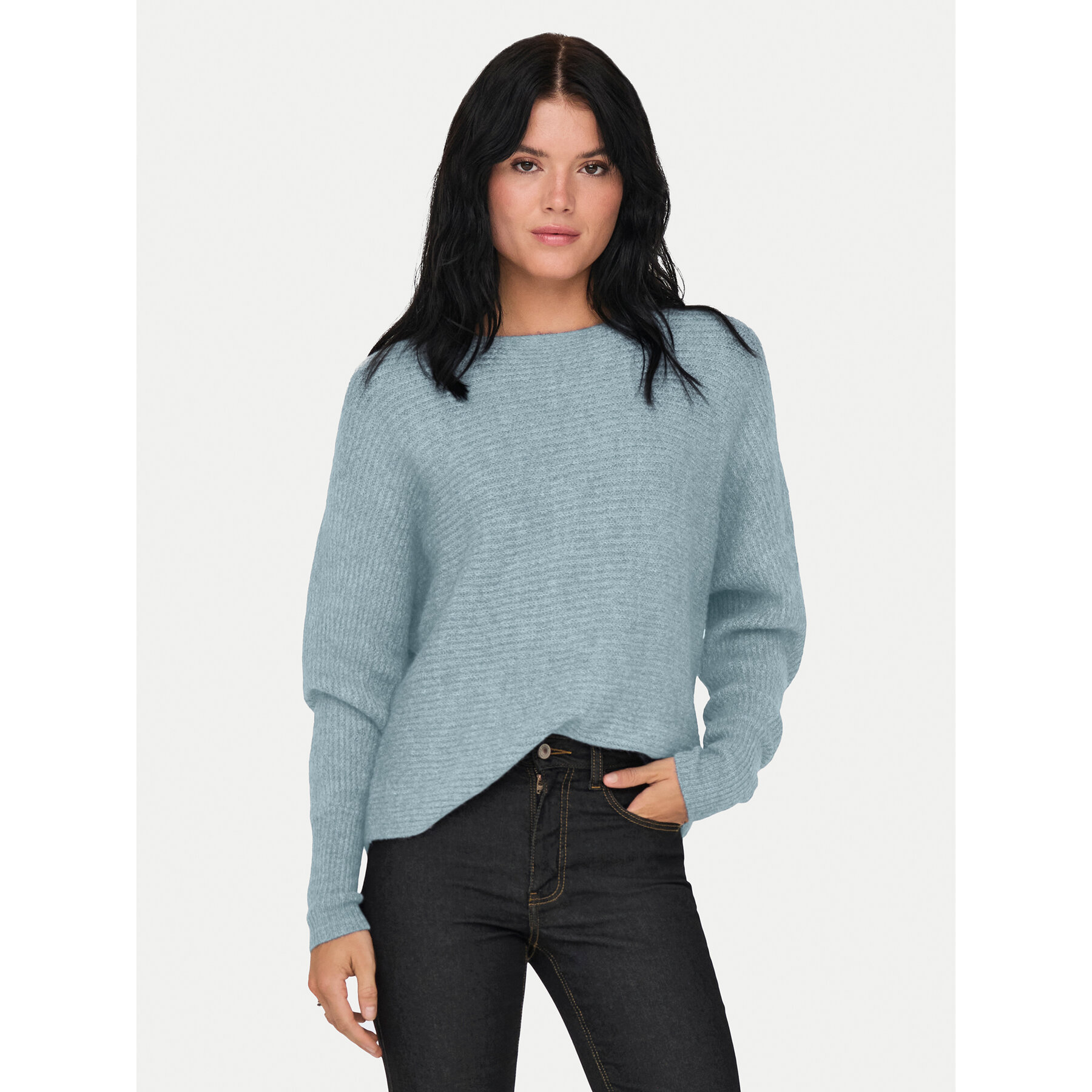 ONLY Sweter 15168705 Niebieski Regular Fit