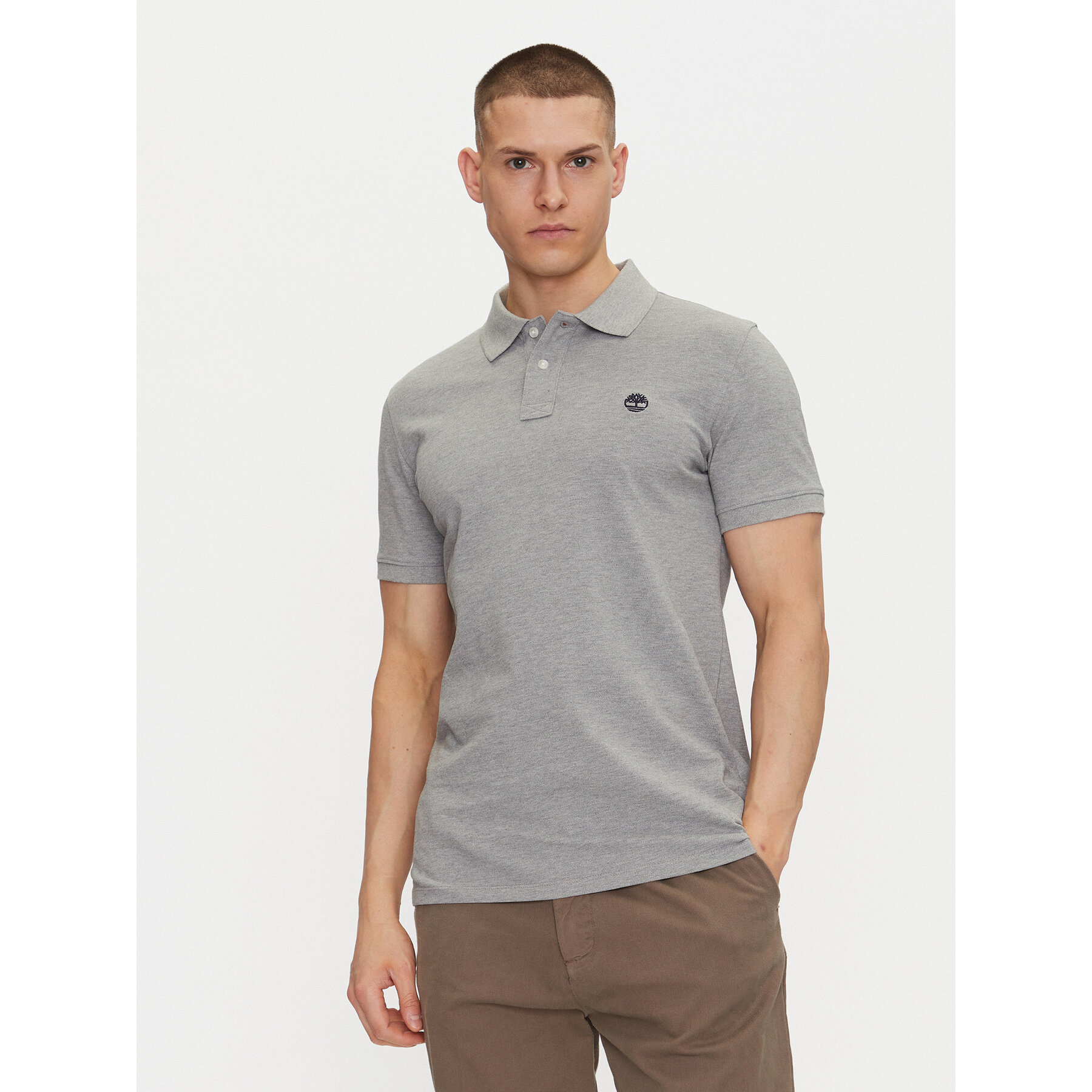 Timberland Polo TB0A6VDP Szary Regular Fit