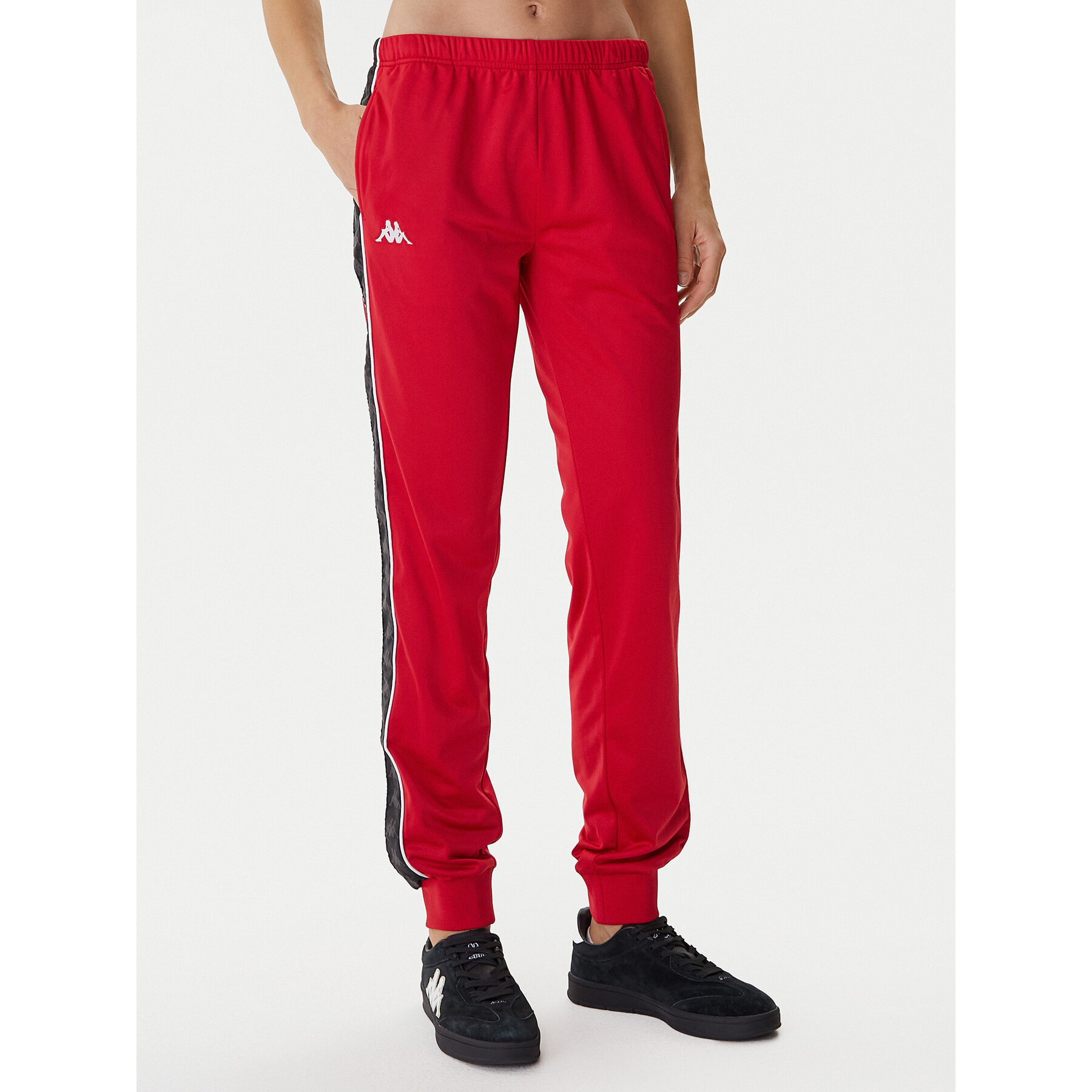 Kappa Spodnie dresowe cz303R5K0 Czerwony Slim Fit