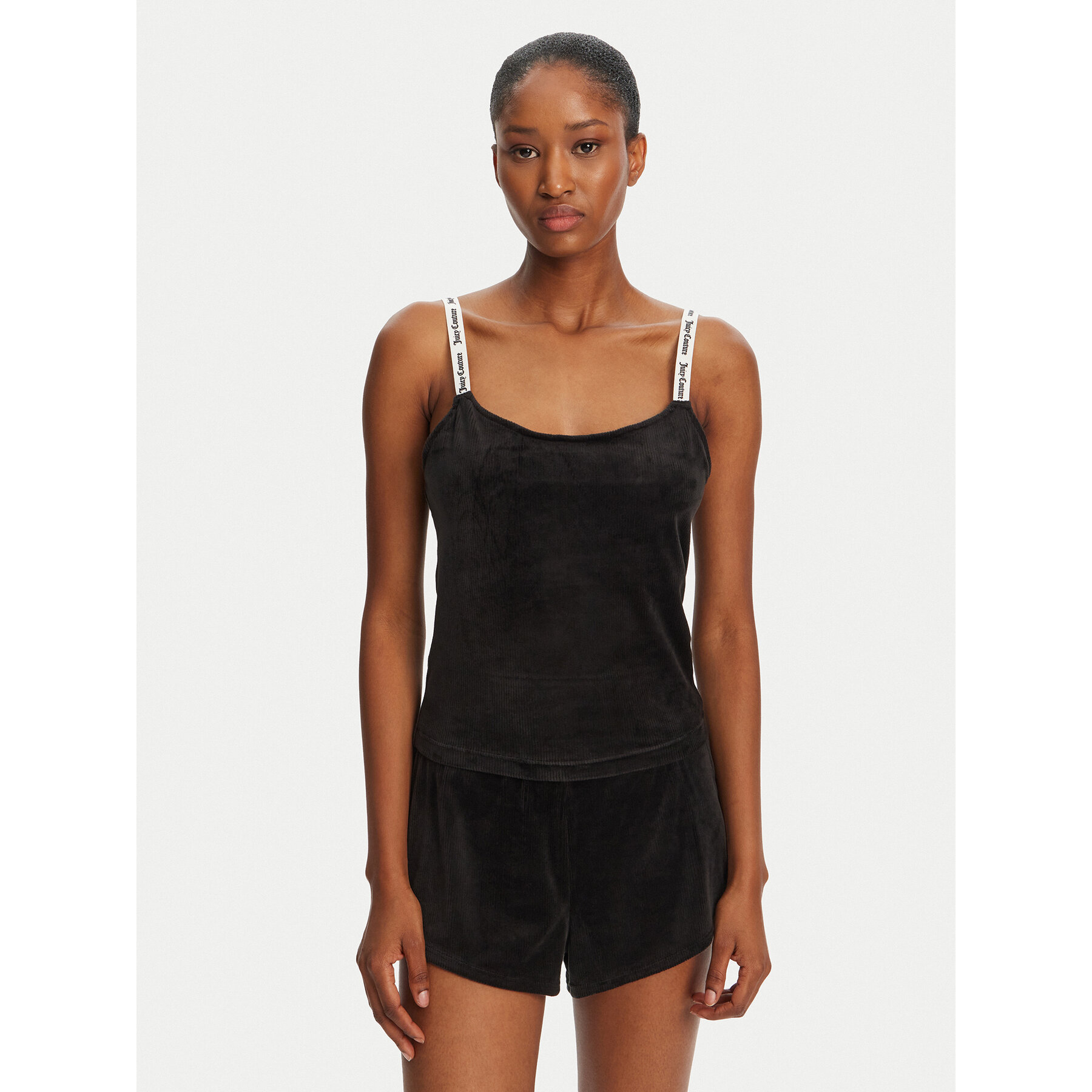 Juicy Couture Top Elina JCLCT125501 Czarny Slim Fit