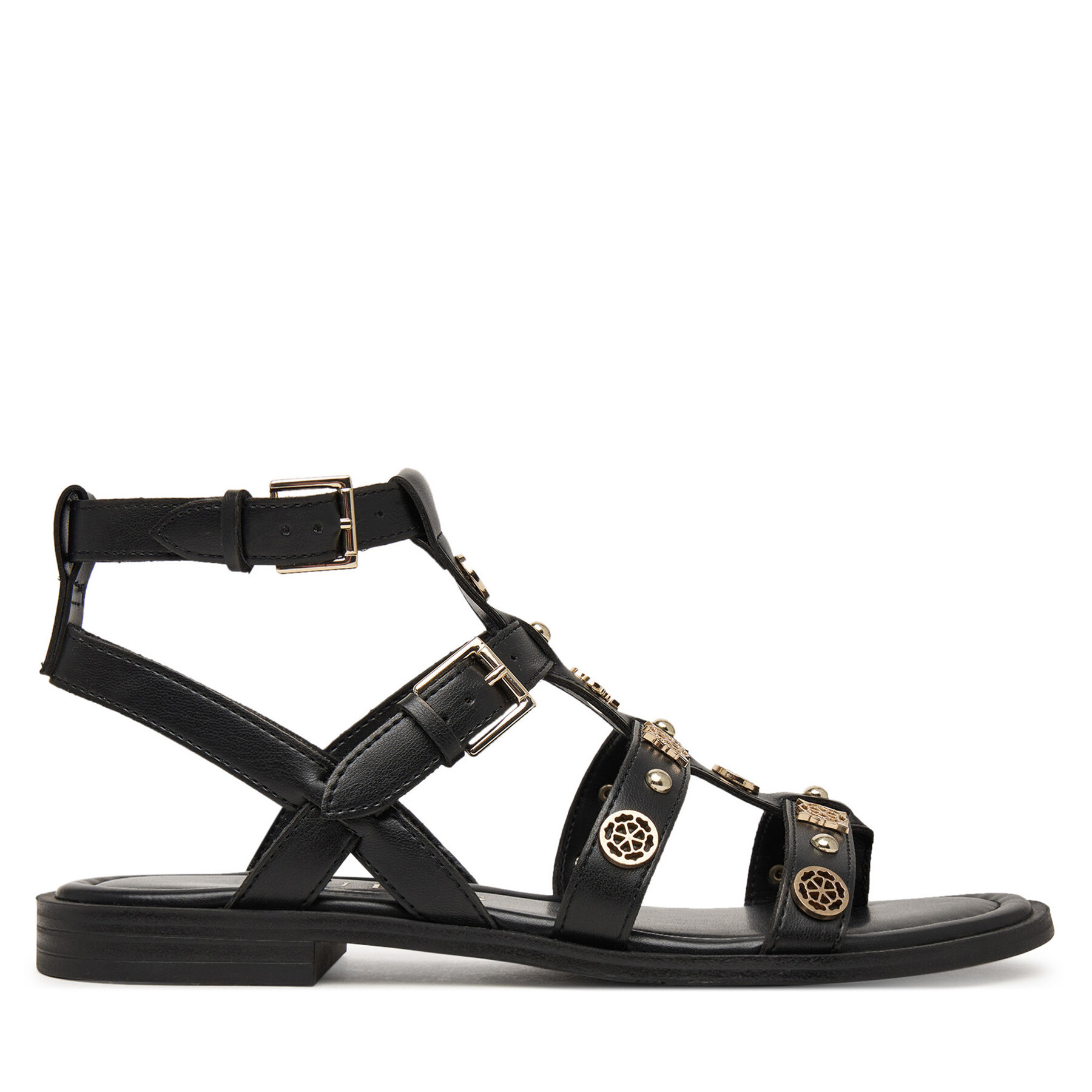 Guess Sandały FLJYZZ PEL03 Czarny