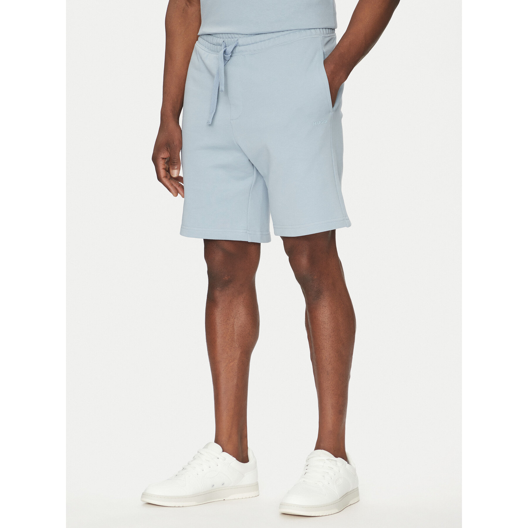 HUGO Szorty sportowe Dayono 50530696 Błękitny Relaxed Fit