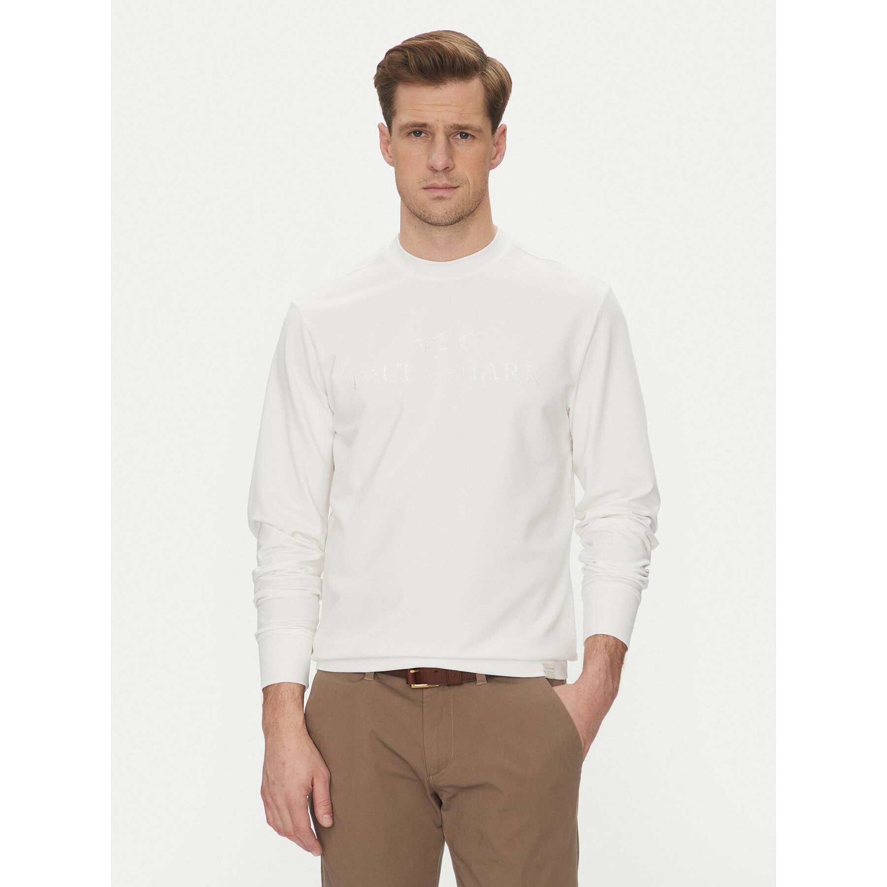 Paul&Shark Bluza 25411881 Biały Regular Fit