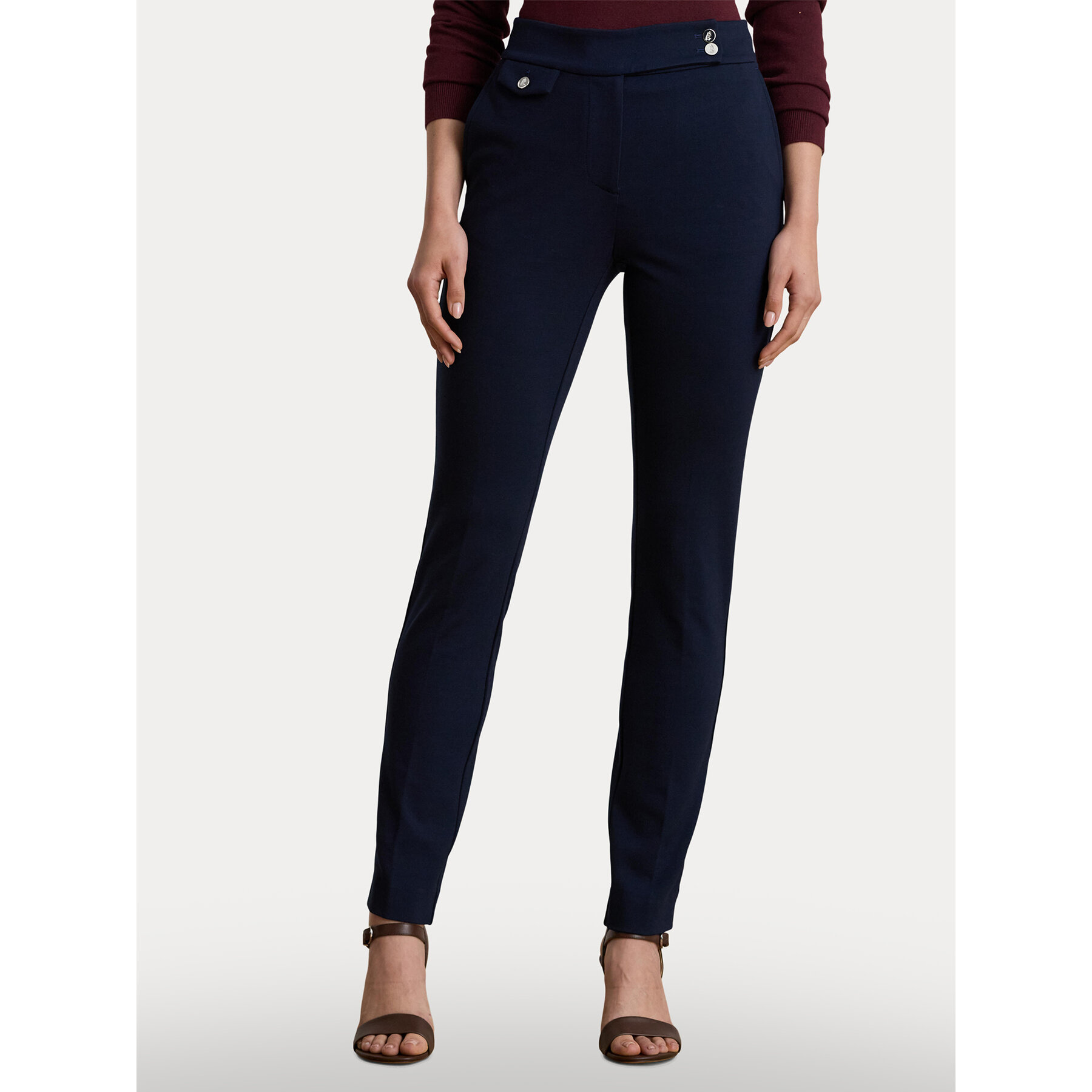 LAUREN RALPH LAUREN Spodnie materiałowe 200980023002 Granatowy Straight Fit