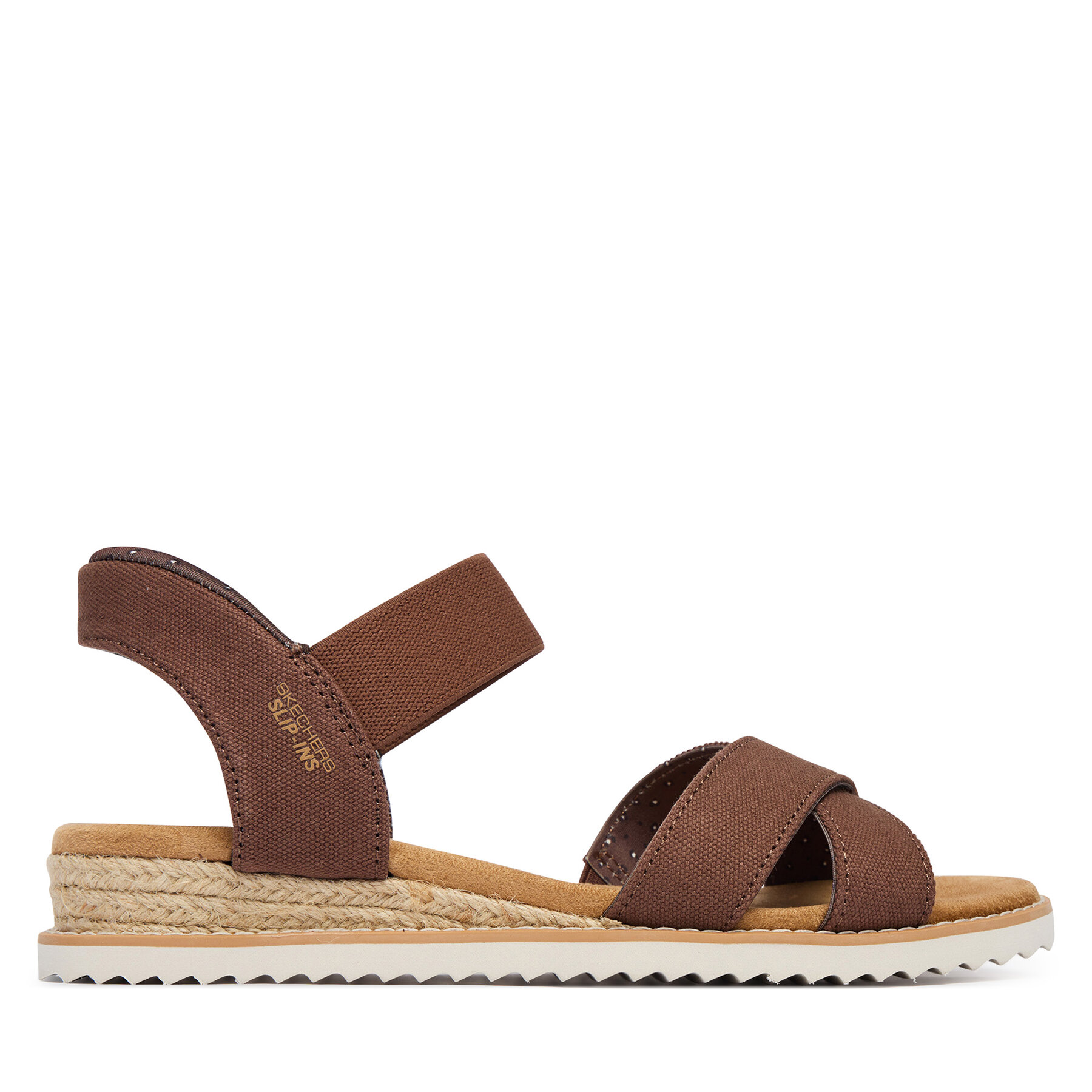 Skechers Sandały BOBS Desert Kiss - Golden Lily 114418/CHOC Brązowy