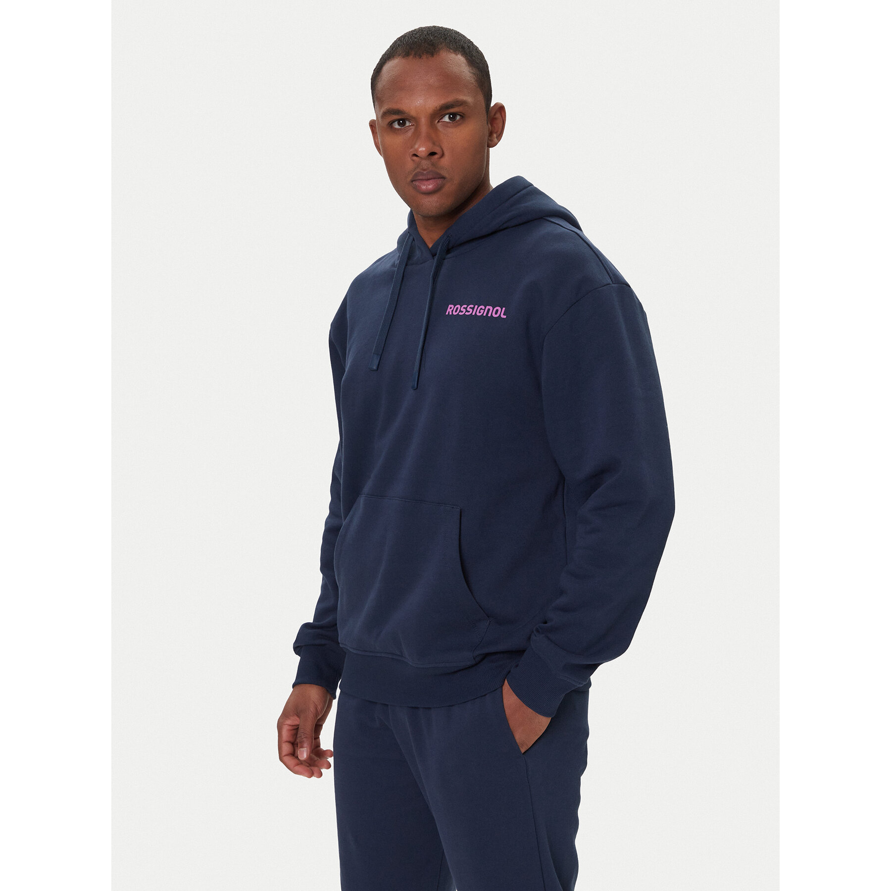 Rossignol Bluza Waterfall RLOMS02 Granatowy Regular Fit