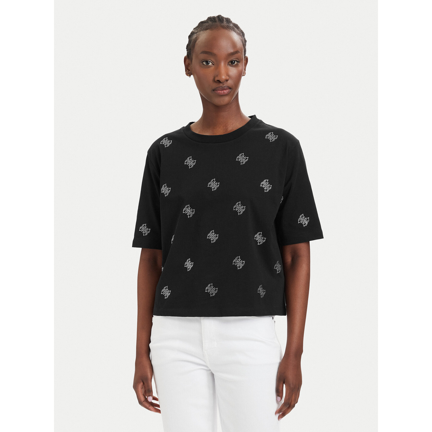 Guess T-Shirt V6GI18 K2985 Czarny Regular Fit