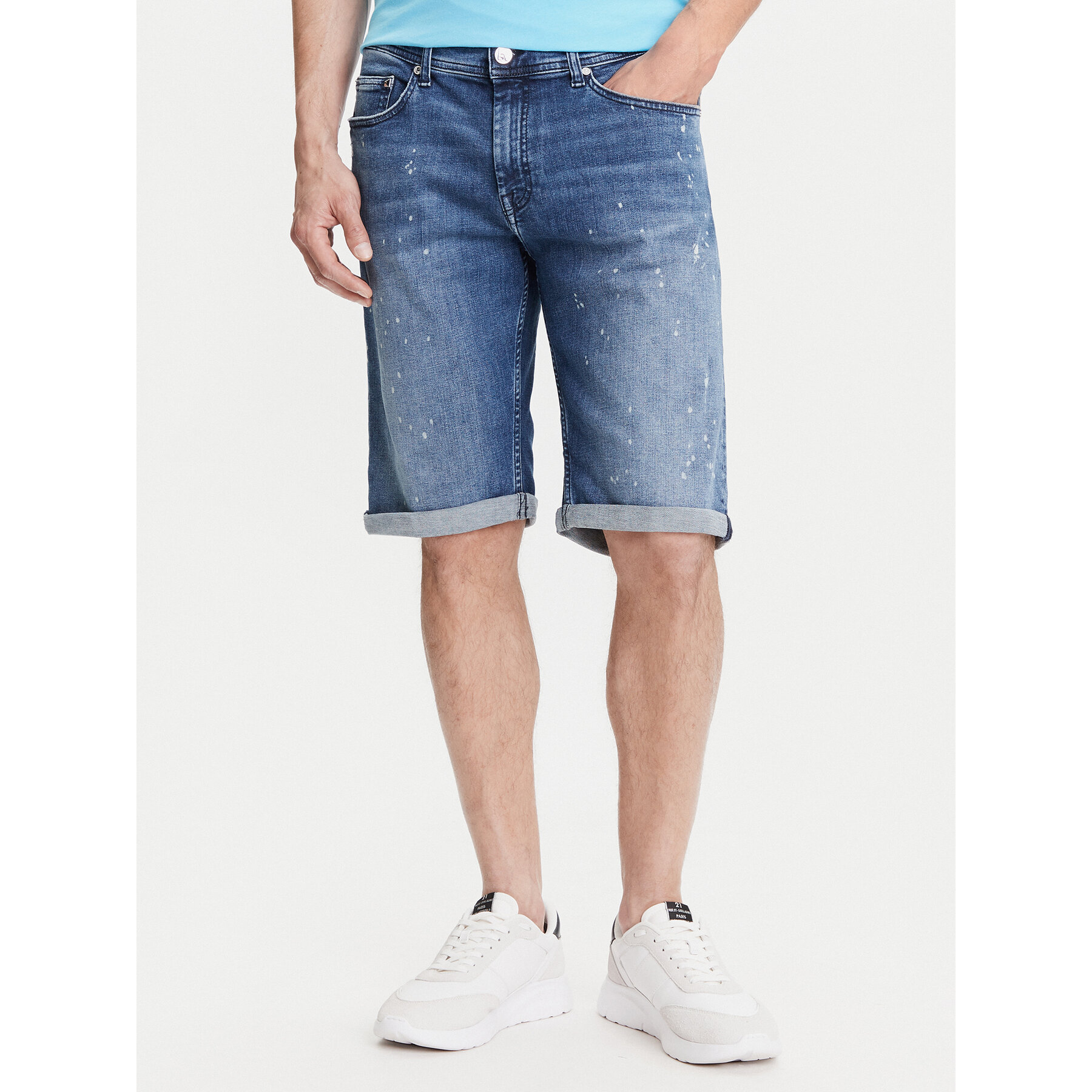 KARL LAGERFELD Szorty jeansowe 265820 552832 Granatowy Regular Fit