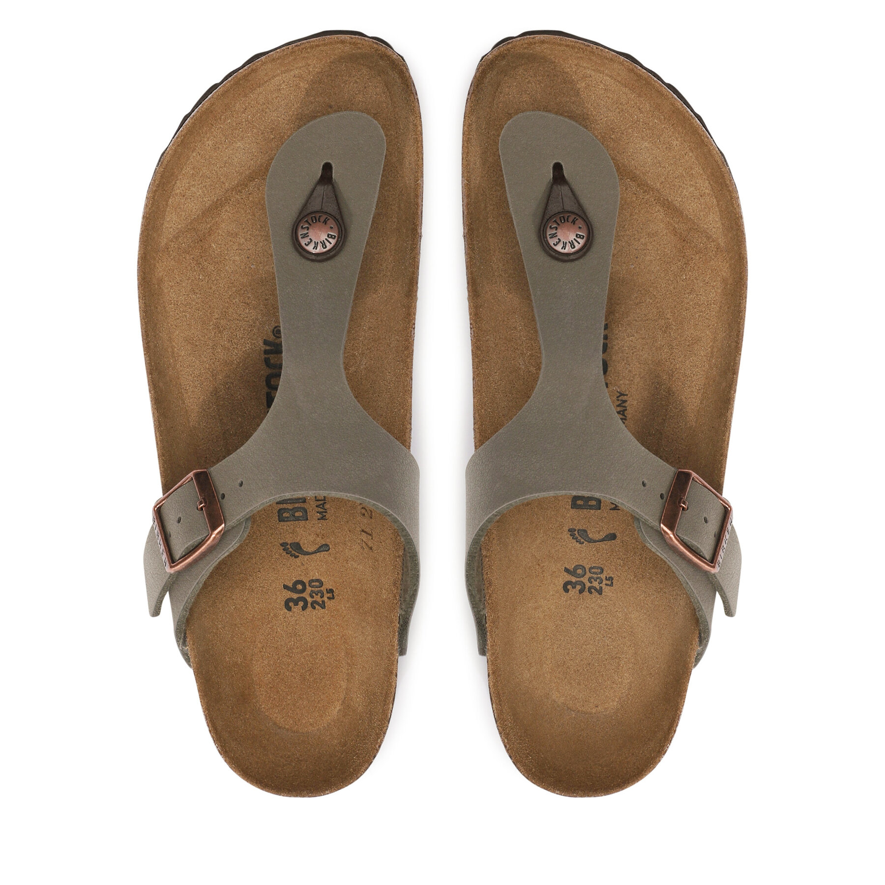 Birkenstock Japonki Gizeh Bs 0043393 Szary