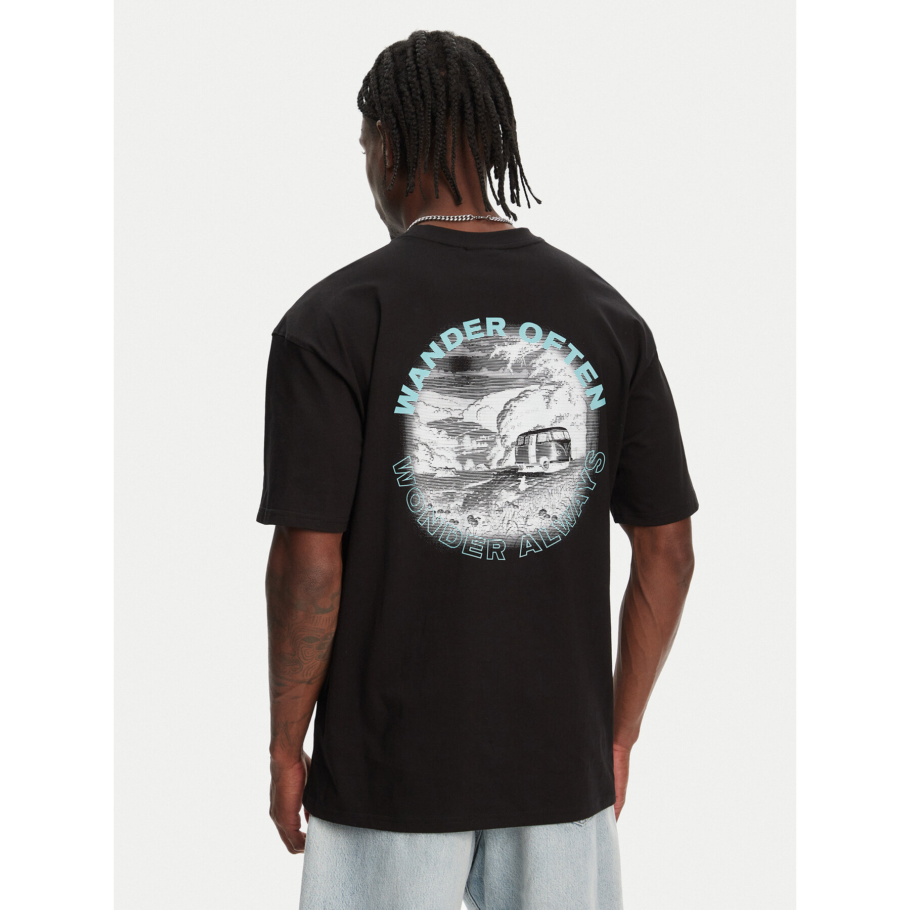 Hunter T-Shirt Rasputin HARM0057251 Czarny Relaxed Fit
