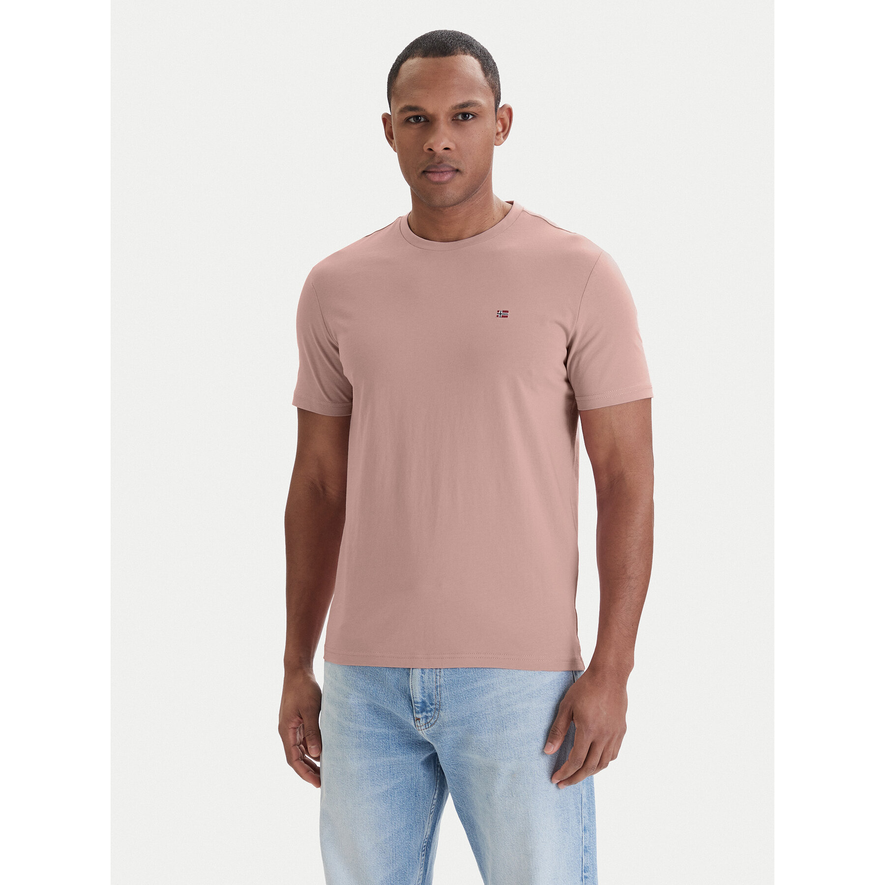 Napapijri T-Shirt Salis NP0A4H8D Różowy Regular Fit