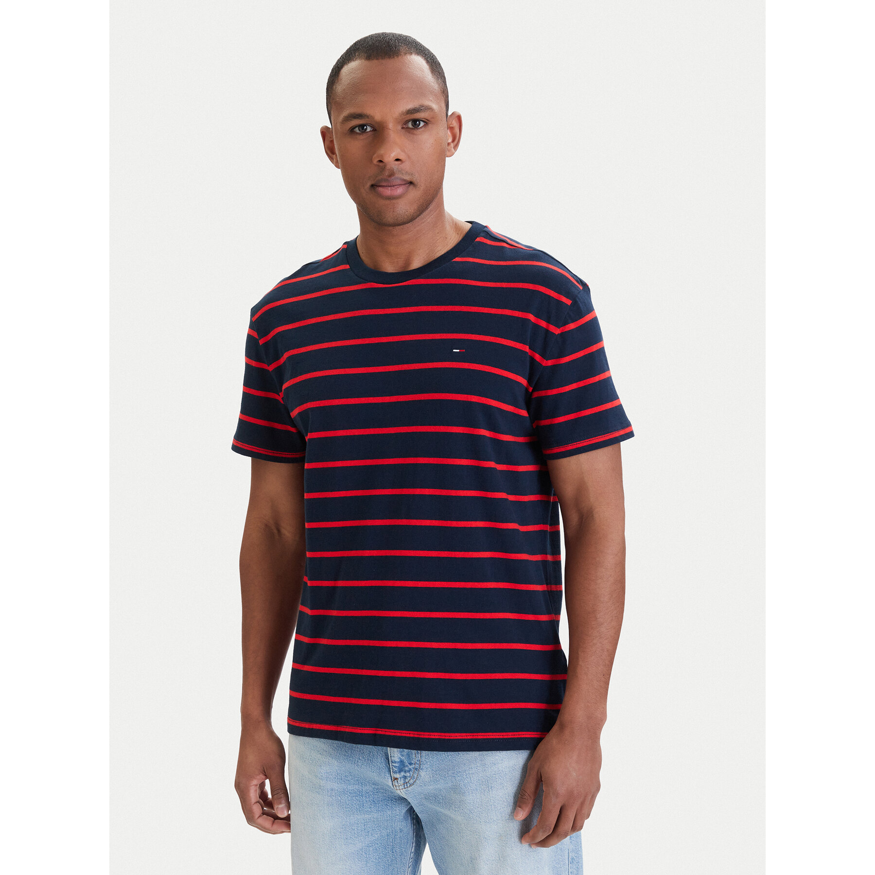 Tommy Jeans T-Shirt DM0DM22544 Granatowy Regular Fit