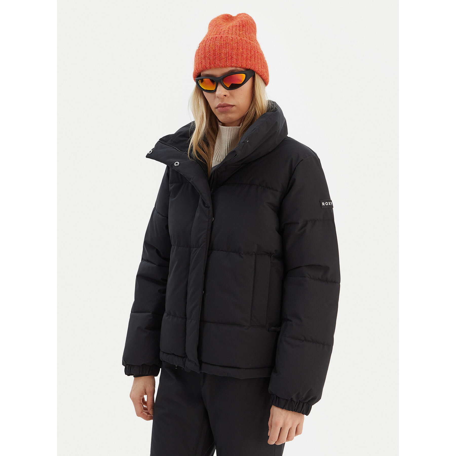 Roxy Kurtka narciarska Snow Winter Rebel JK ERJTJ03545 Czarny Regular Fit