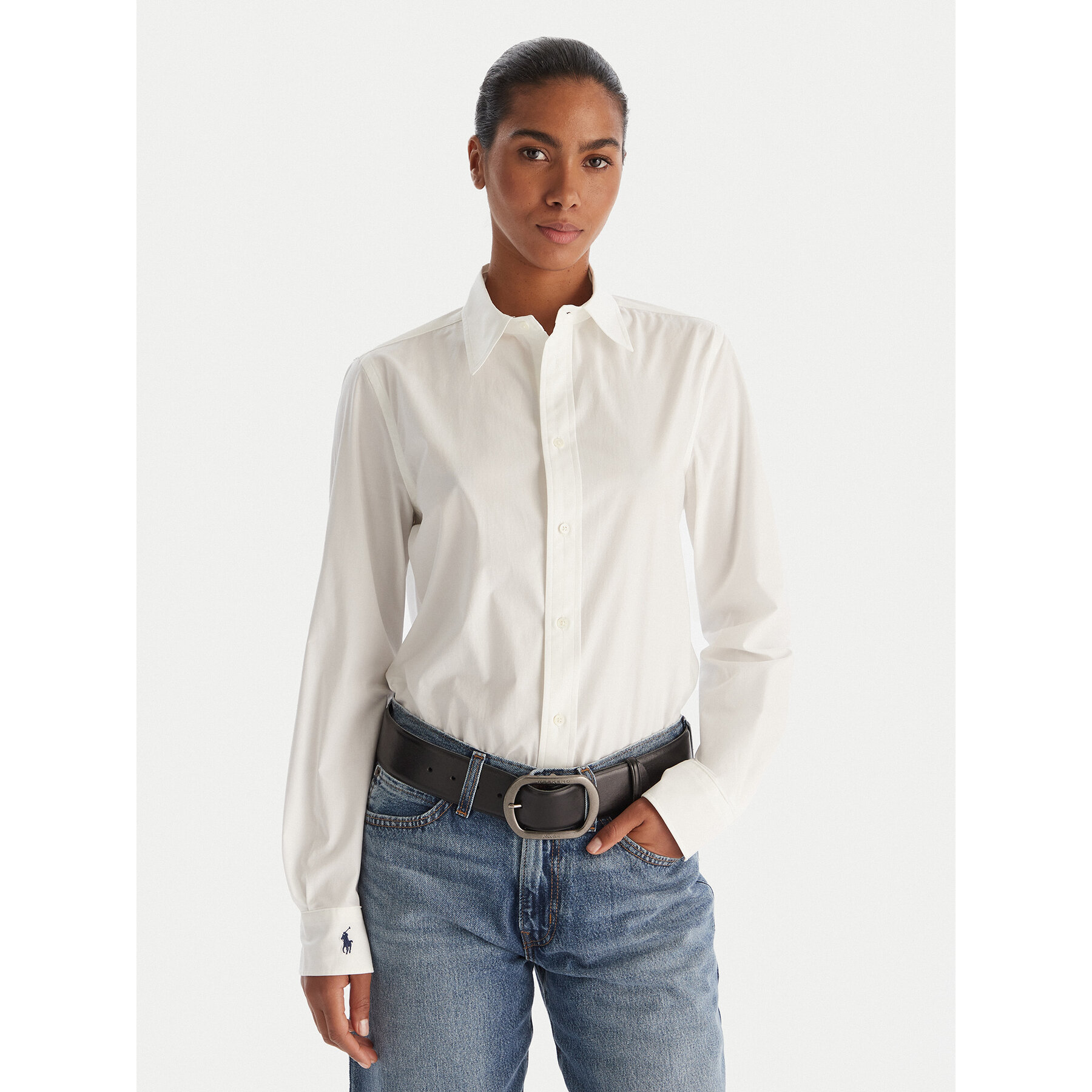 Polo Ralph Lauren Koszula 211941509002 Biały Slim Fit
