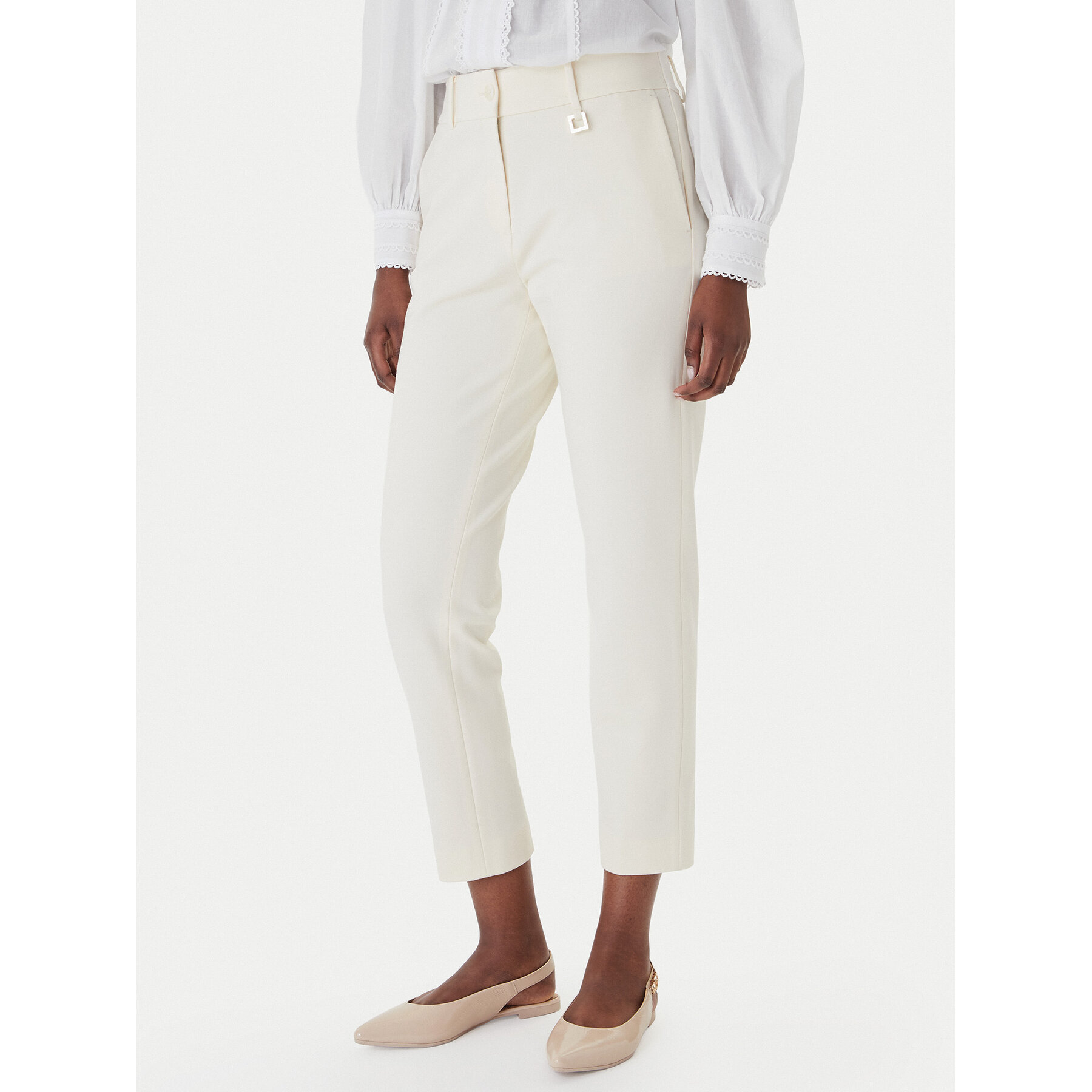 JOOP! Chinosy Petunia 30102026 Écru Slim Fit