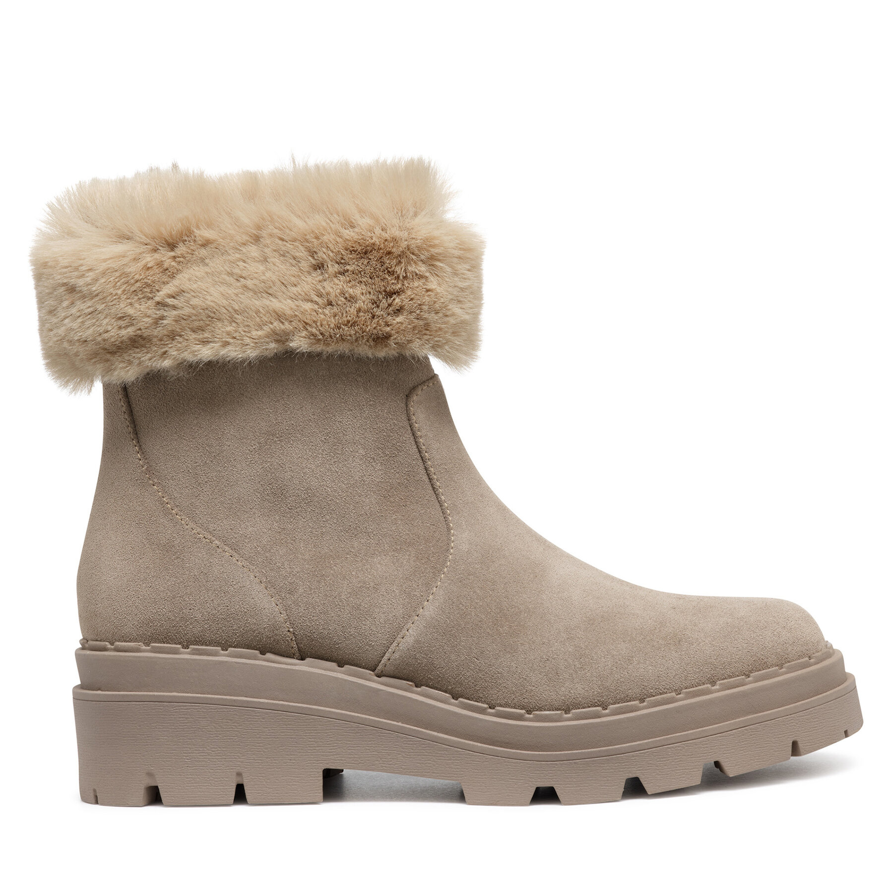 Geox Botki D Felleny D46XEG 022BH C6369 Beżowy