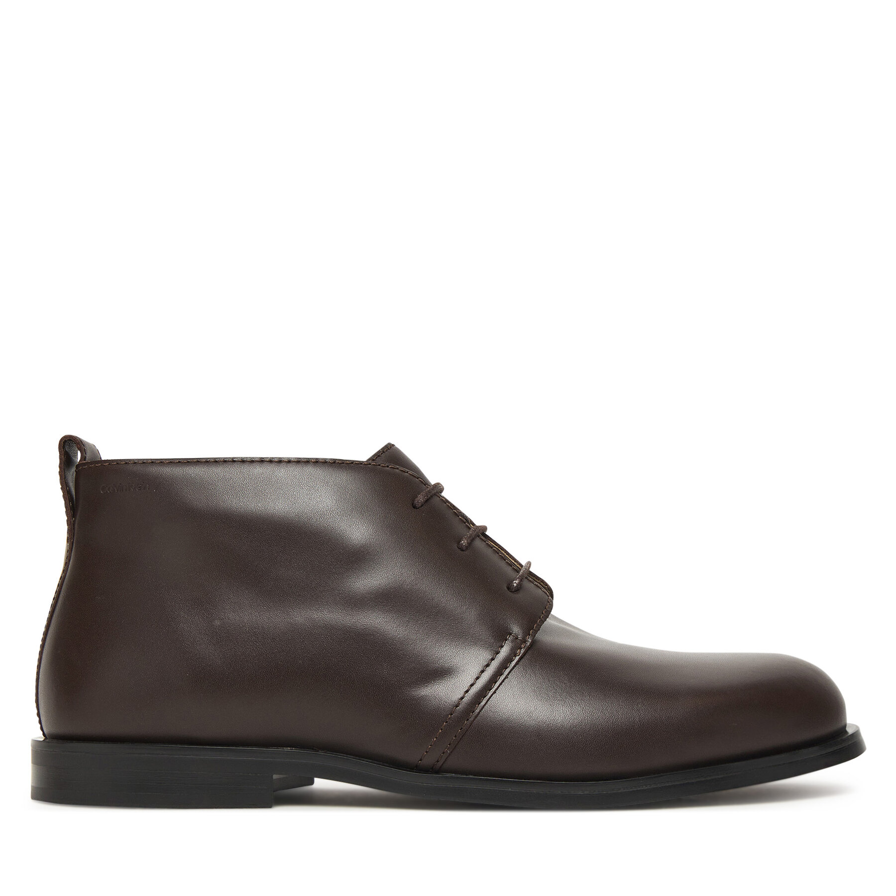 Calvin Klein Trzewiki Ess Rubber Desert Boot Lth HM0HM01979 Brązowy