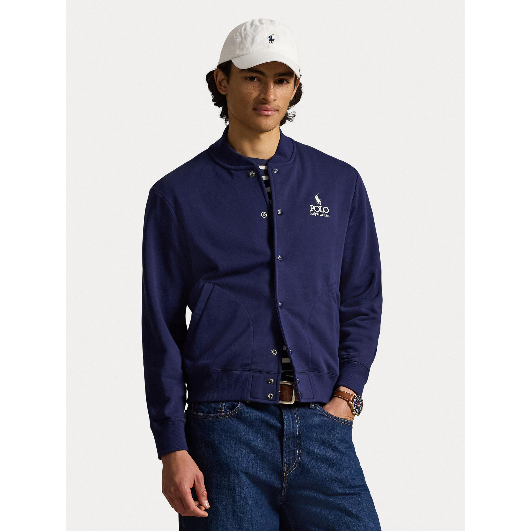 Polo Ralph Lauren Bluza 710B20169001 Granatowy Regular Fit