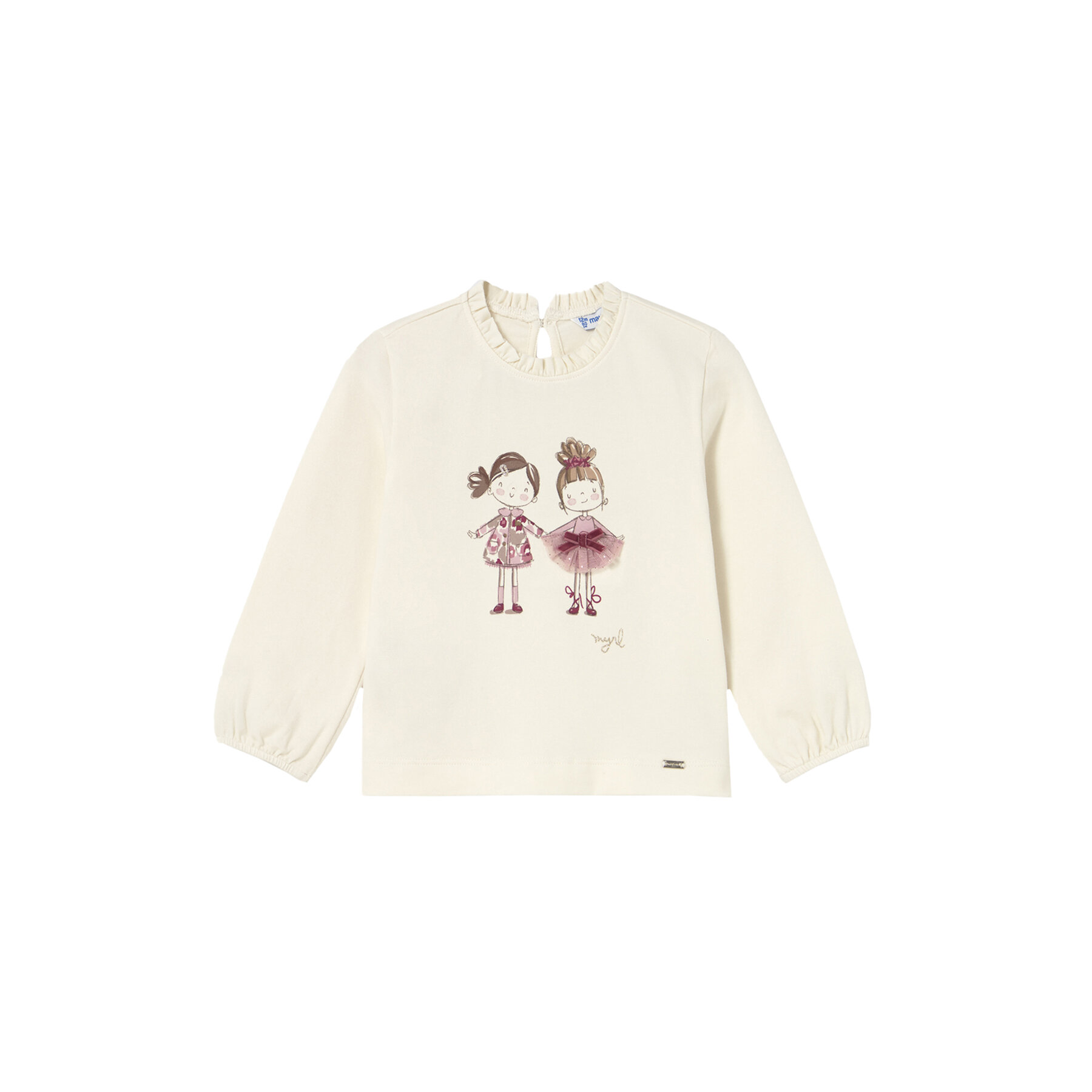 Mayoral Bluzka 2075 Écru Regular Fit