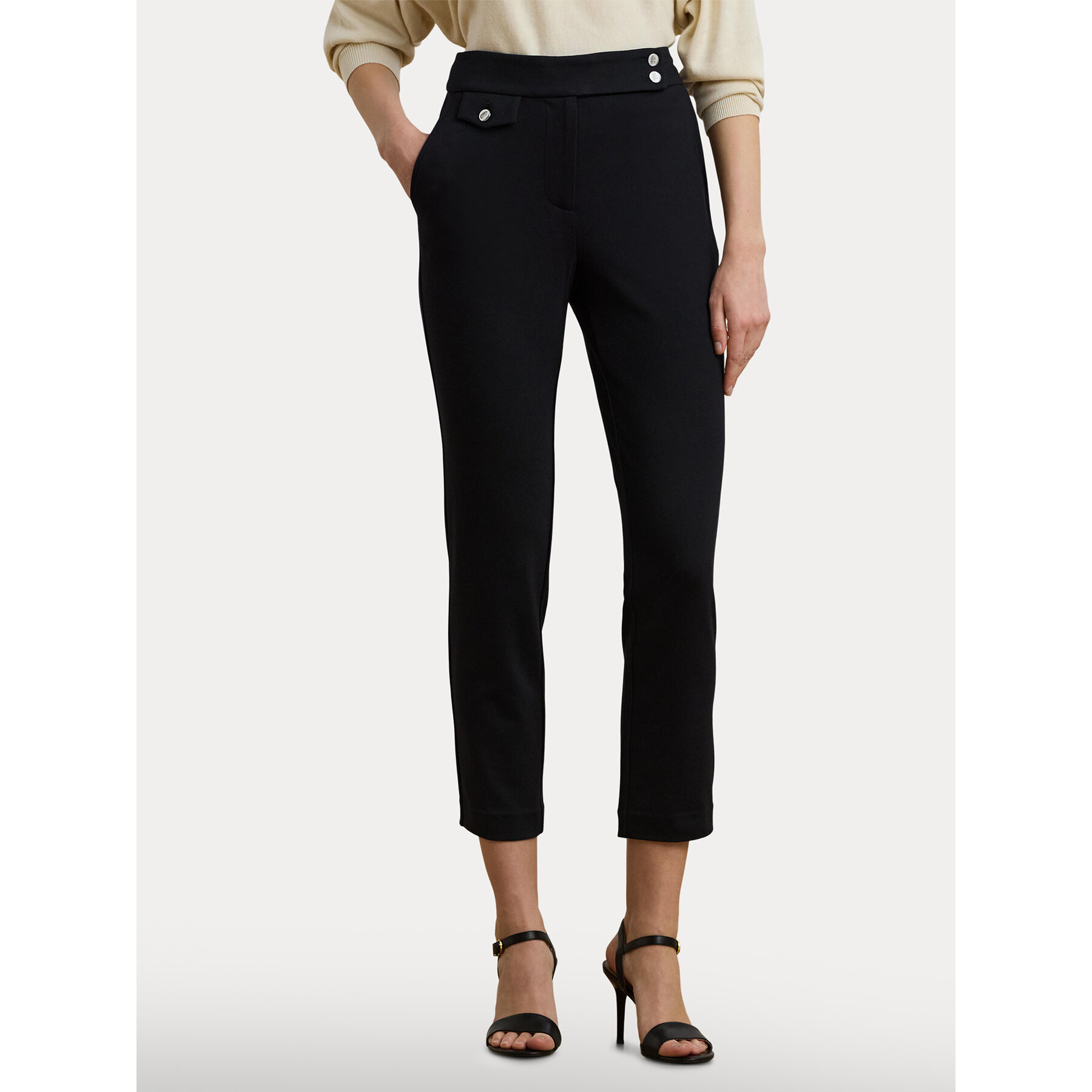 LAUREN RALPH LAUREN Spodnie materiałowe 200980023001 Czarny Straight Fit