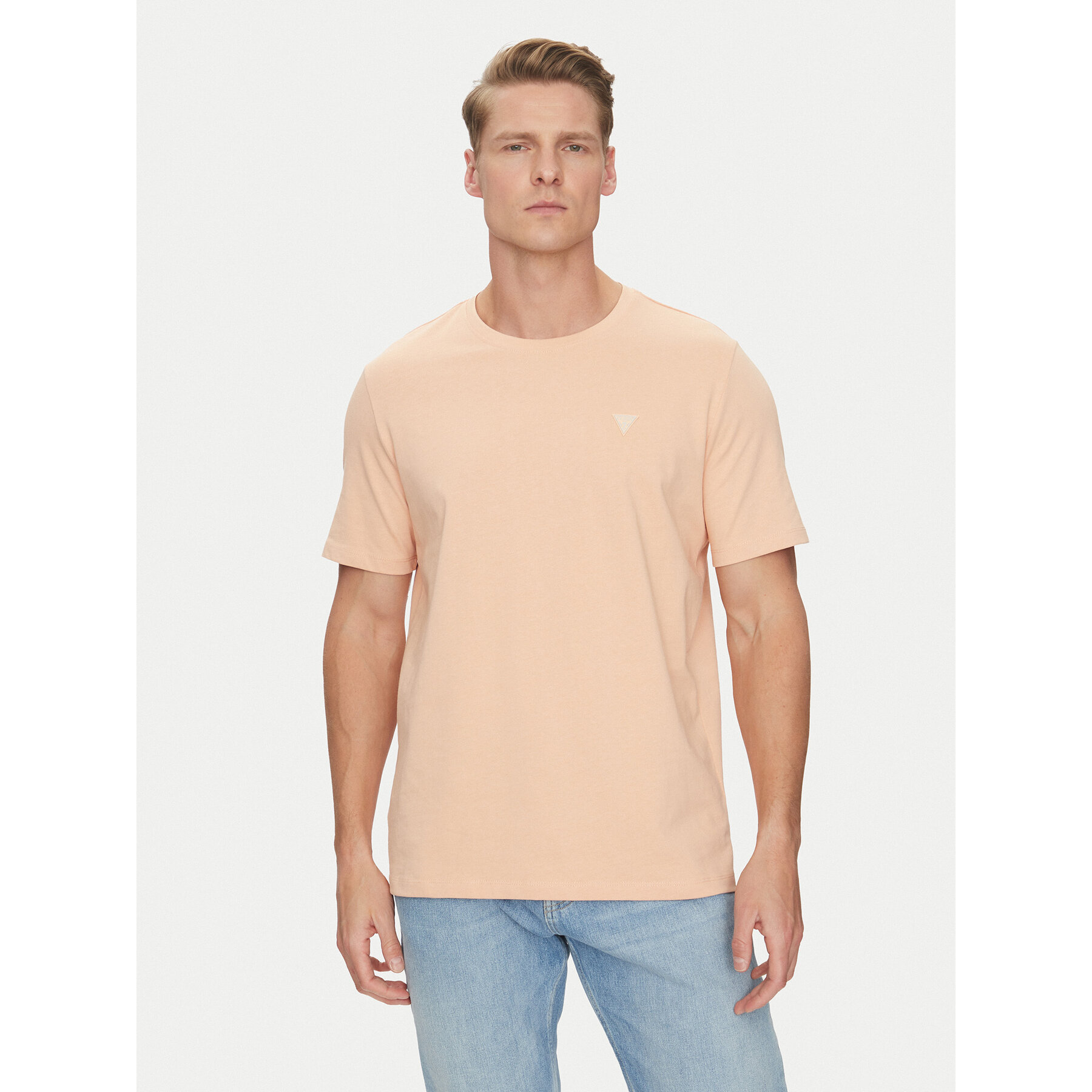 Guess T-Shirt M4YI0A KCCM1 Pomarańczowy Regular Fit