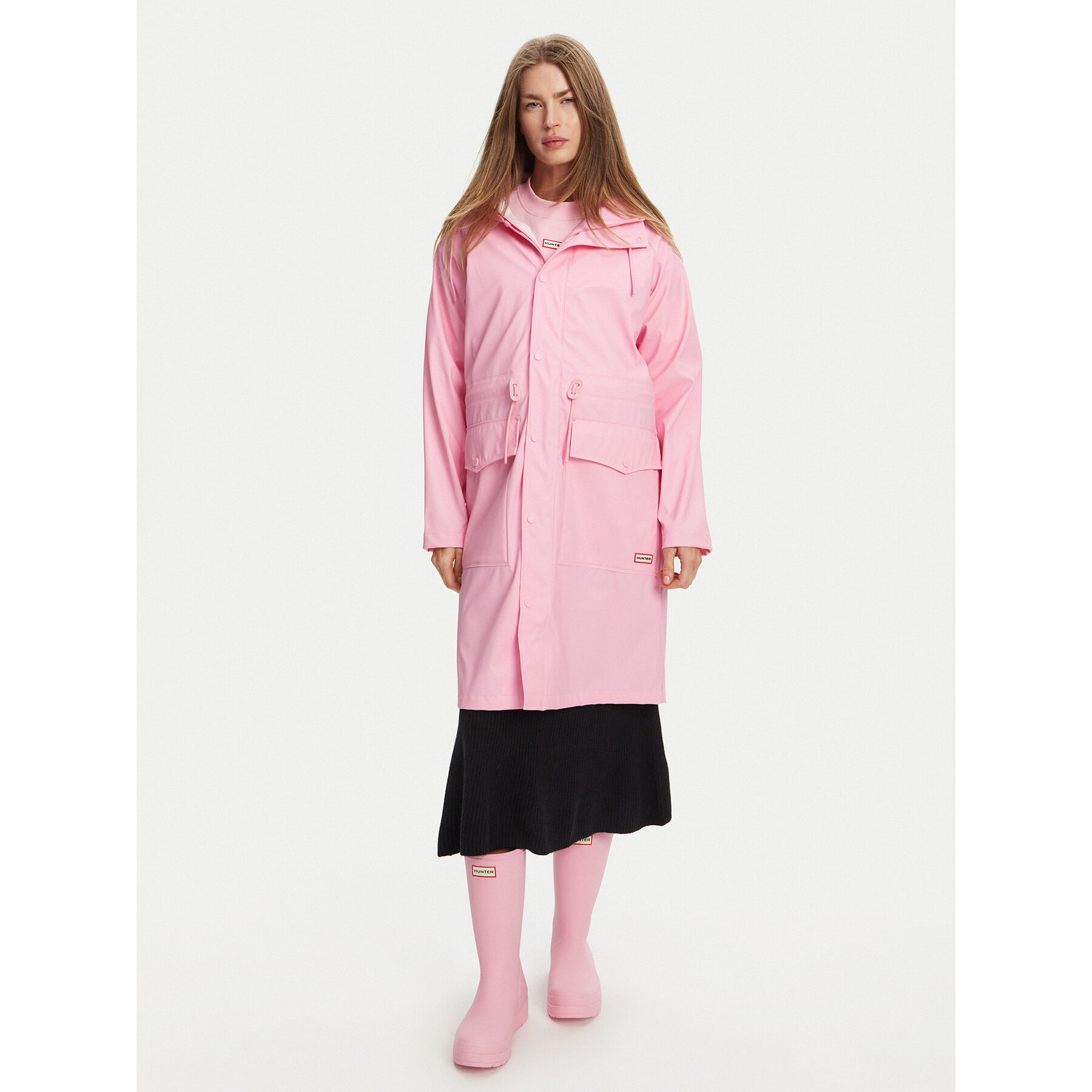 Hunter Parka Janna HARW0021242 Różowy Regular Fit