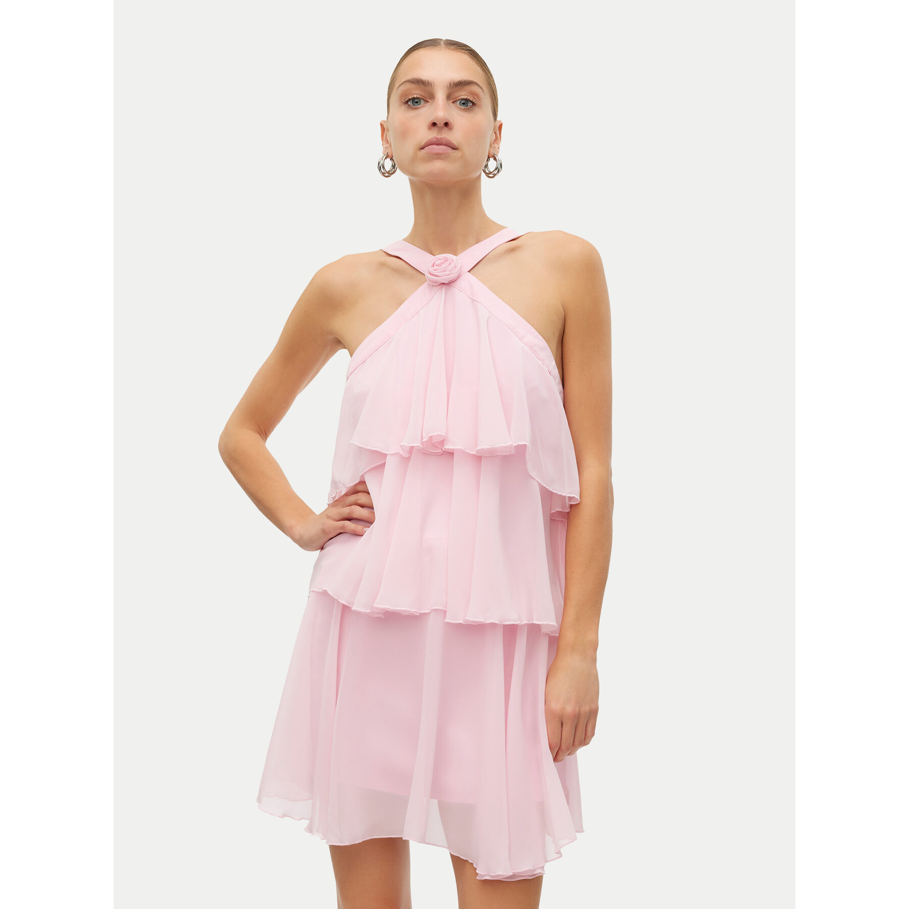 Vero Moda Sukienka koktajlowa Felicia 10329767 Różowy Regular Fit