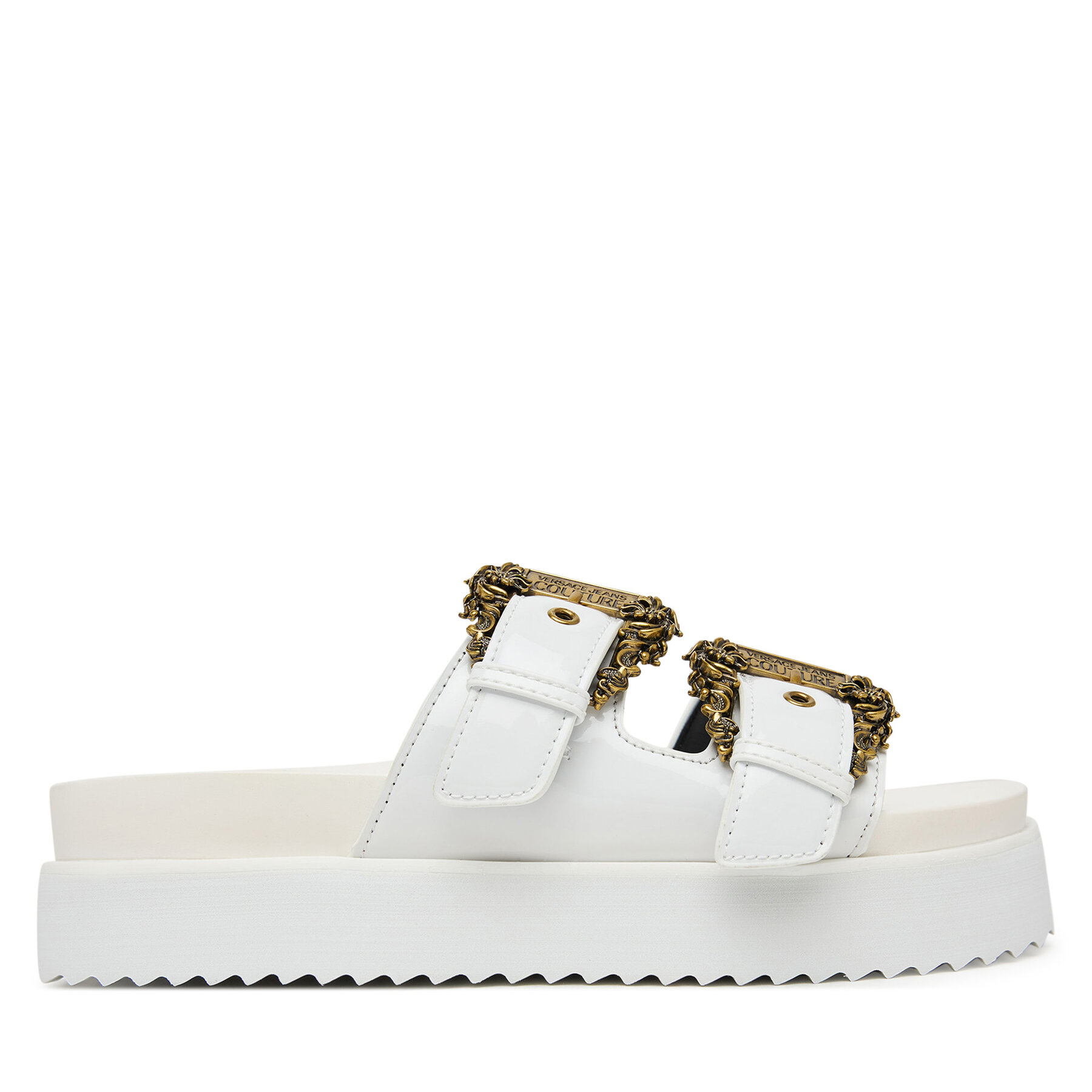 Versace Jeans Couture Klapki 80VA3SM1 ZS190 3 Biały