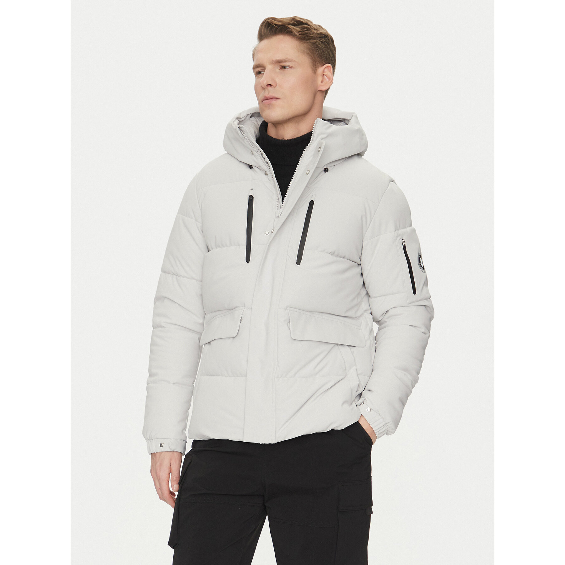 Save The Duck Kurtka zimowa P30811M SMEG19 Szary Regular Fit
