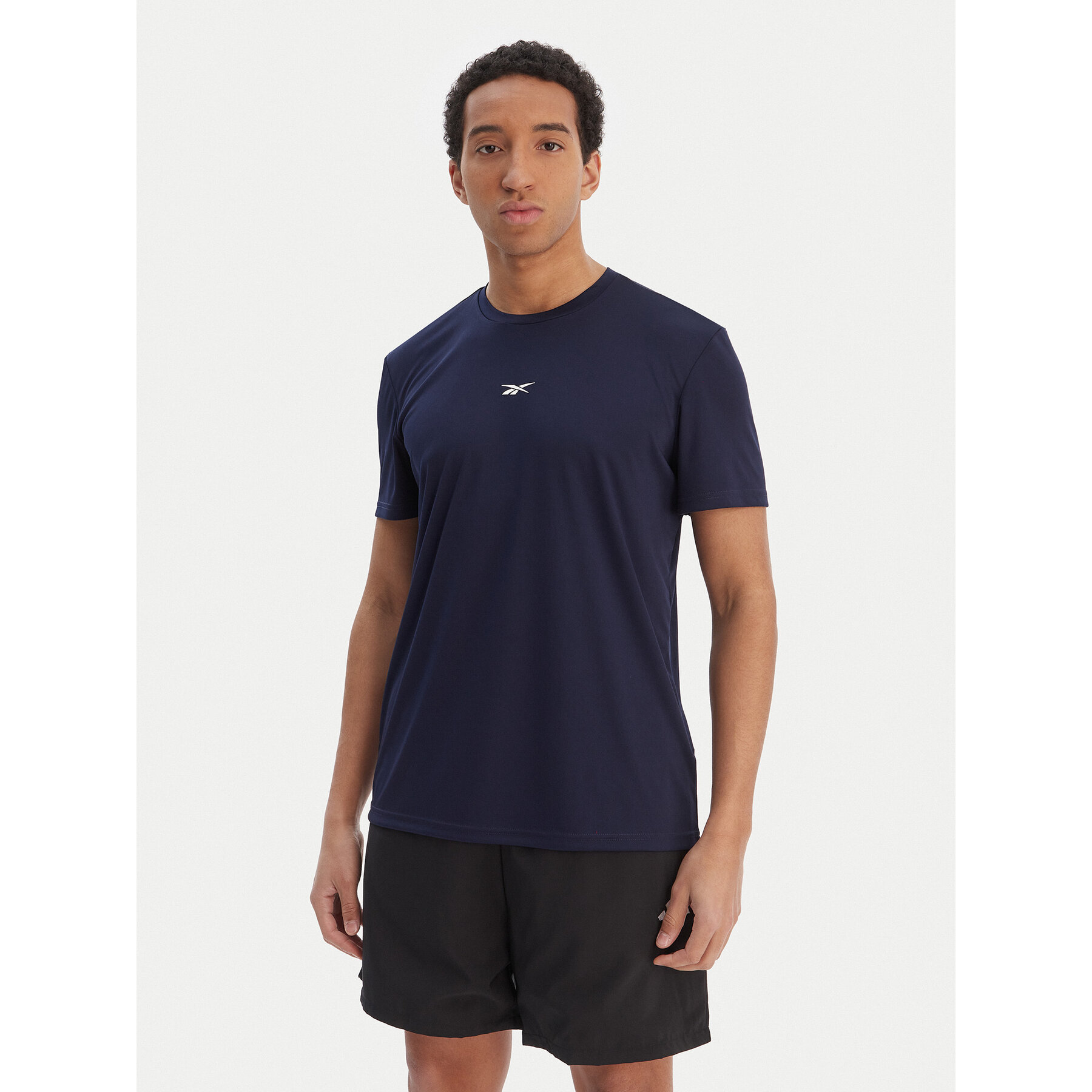 Reebok T-Shirt RK25602CCM Granatowy Regular Fit