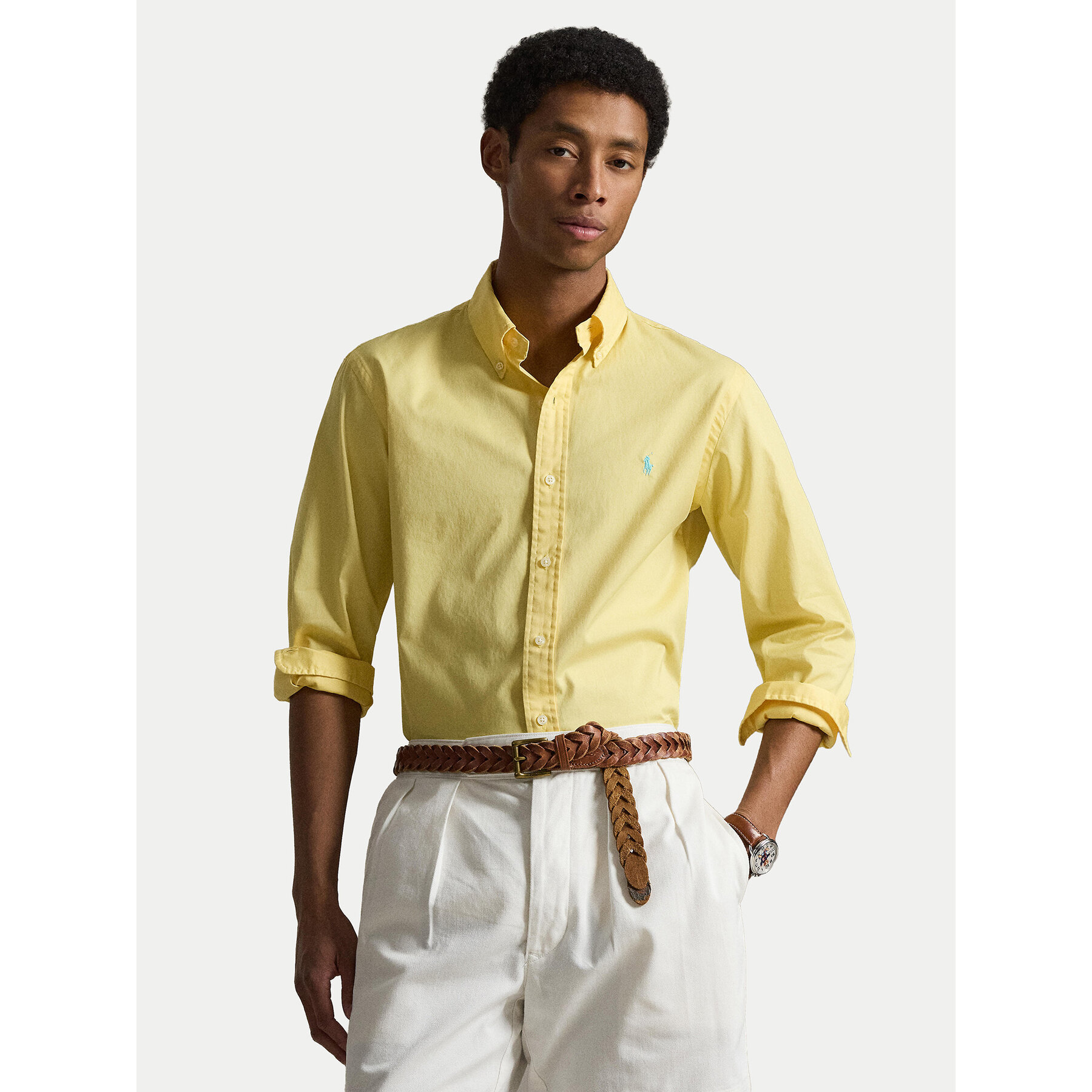 Polo Ralph Lauren Koszula 710B20512005 Żółty Custom Fit