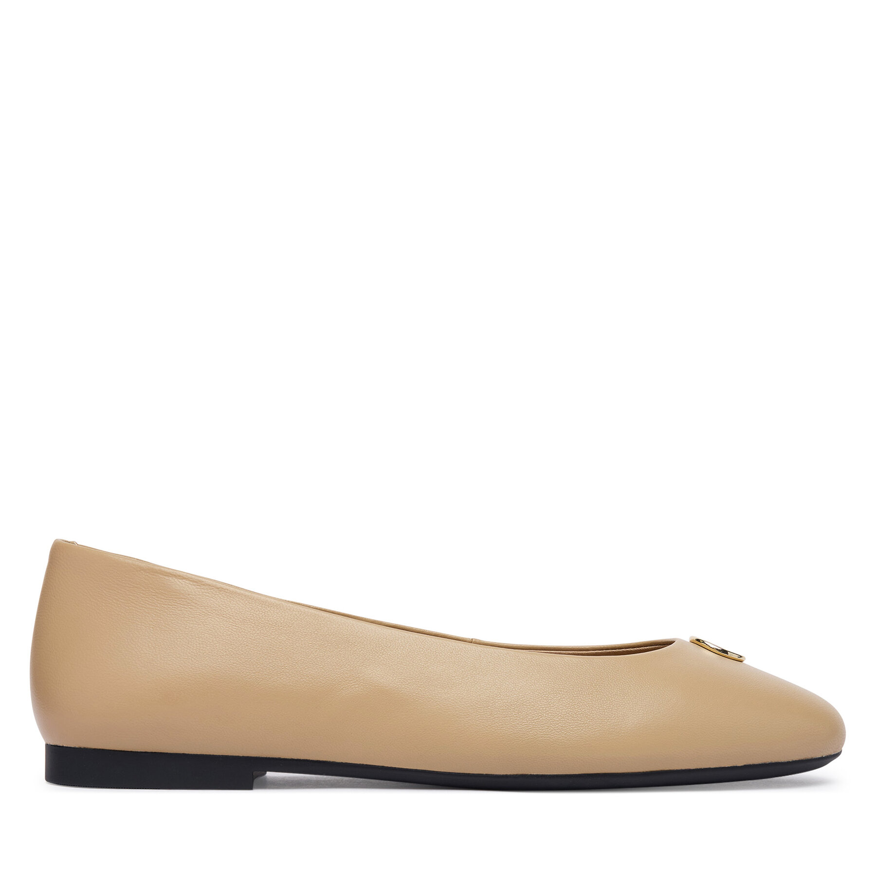 Tommy Hilfiger Baleriny Th Plate FW0FW09374 Beżowy