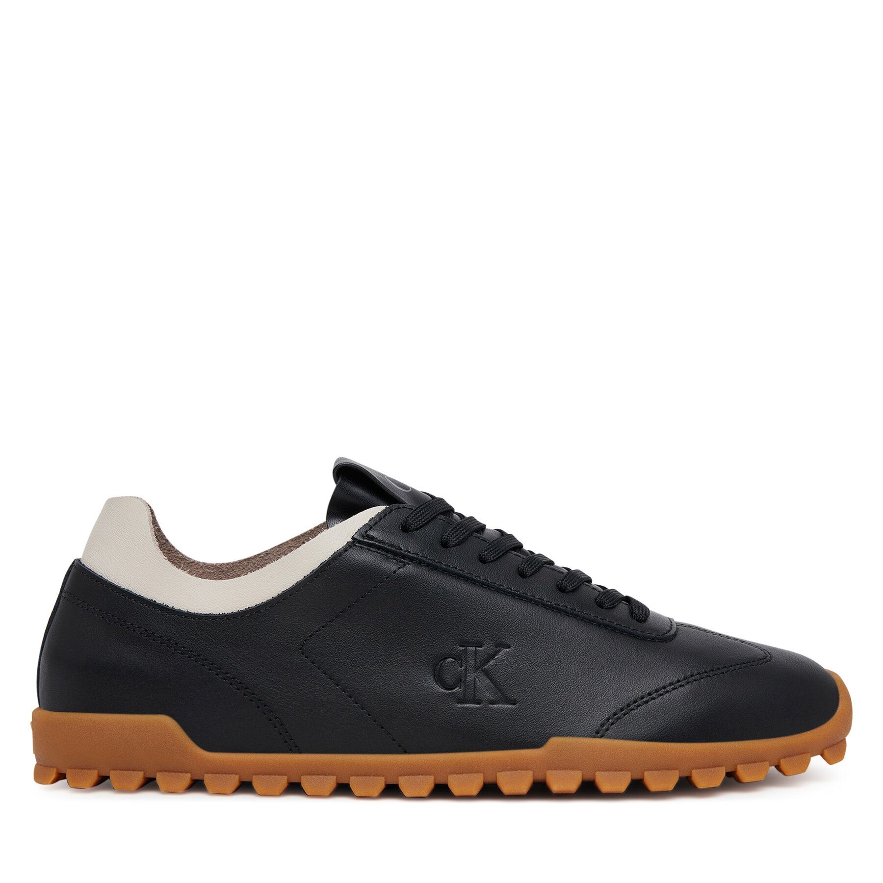 Calvin Klein Jeans Sneakersy Low Profile Runner Mg Lth Mix YW0YW01847 Czarny