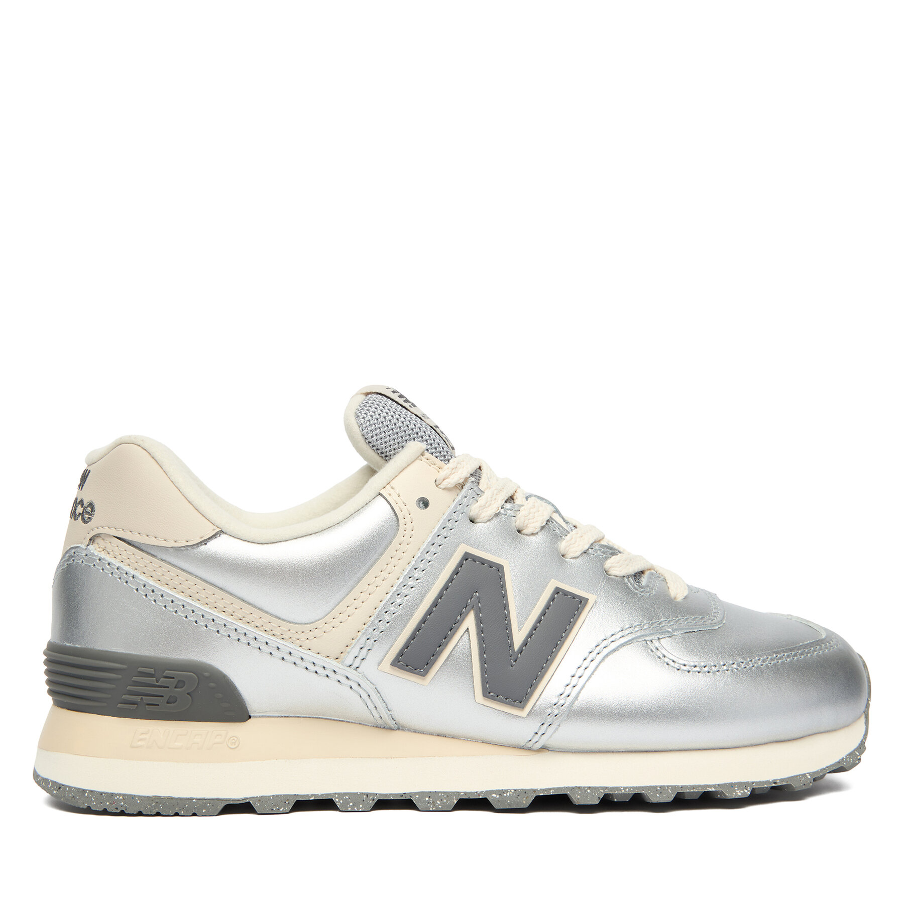 New Balance Sneakersy WL574MLG Srebrny