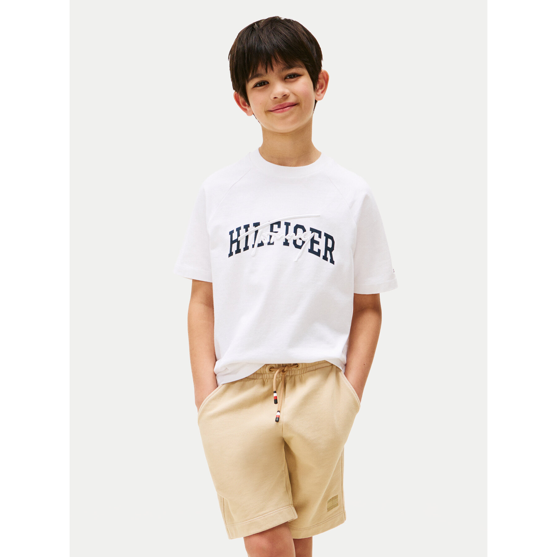 Tommy Hilfiger T-Shirt KB0KB09726 Biały Regular Fit