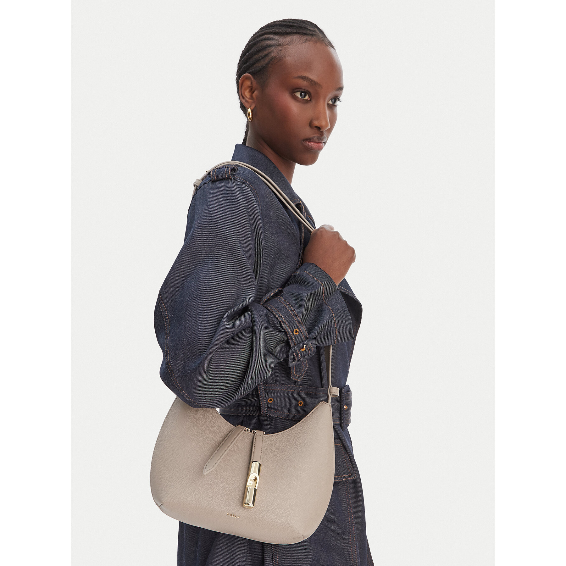 Furla Torebka Goccia S WB01500 BX3353 KH 4488S Beżowy