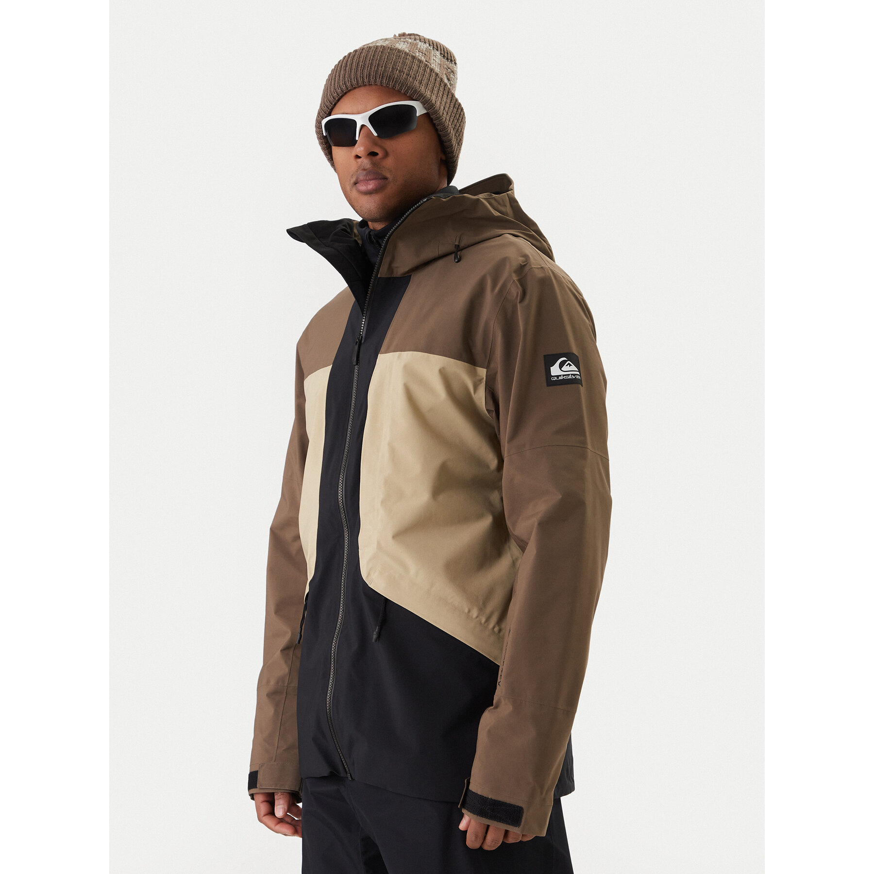 Quiksilver Kurtka snowboardowa Forever Stretch Goretex Jk EQYTJ03477 Brązowy Modern Fit
