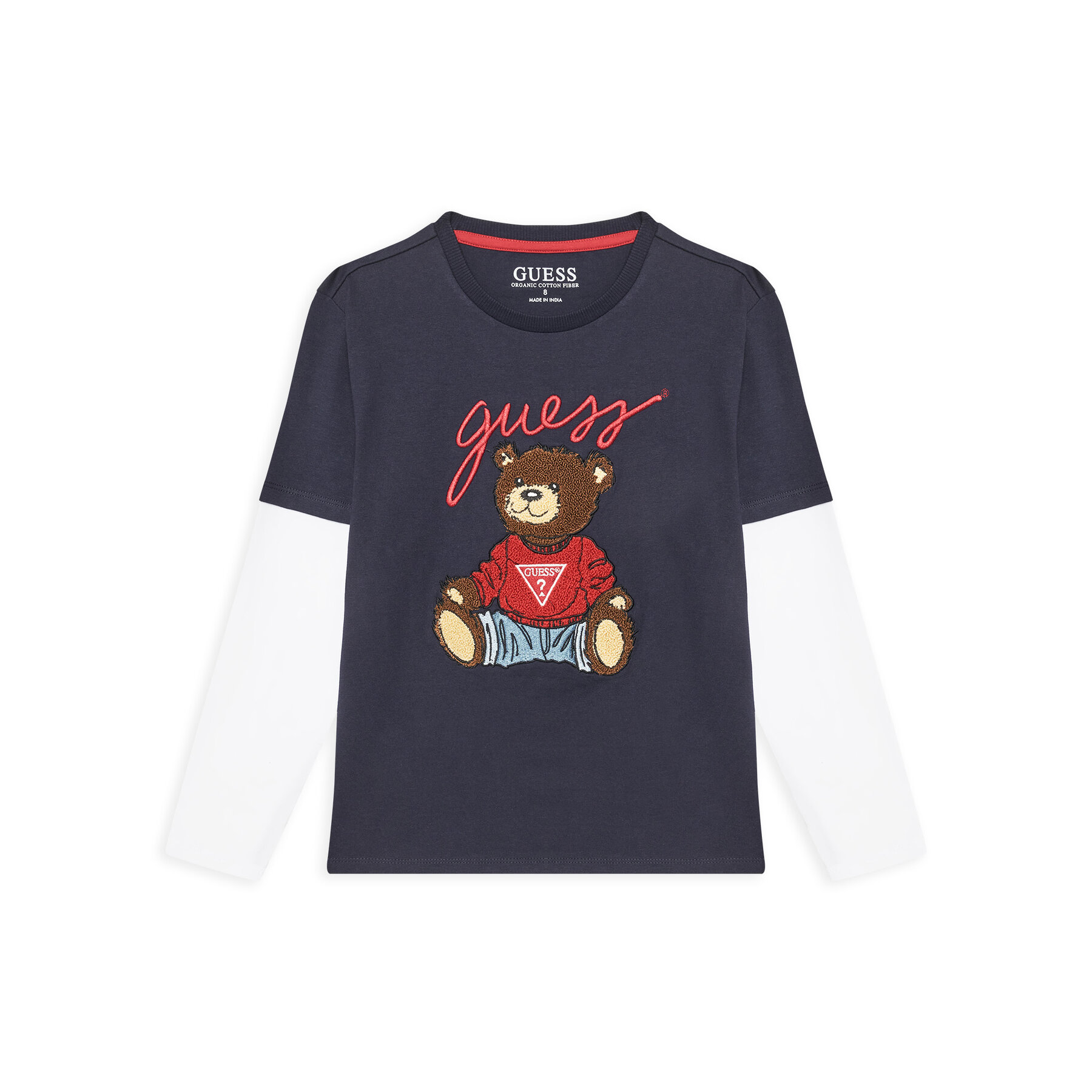 Guess Bluzka L4BI13 I3Z14 Granatowy Regular Fit
