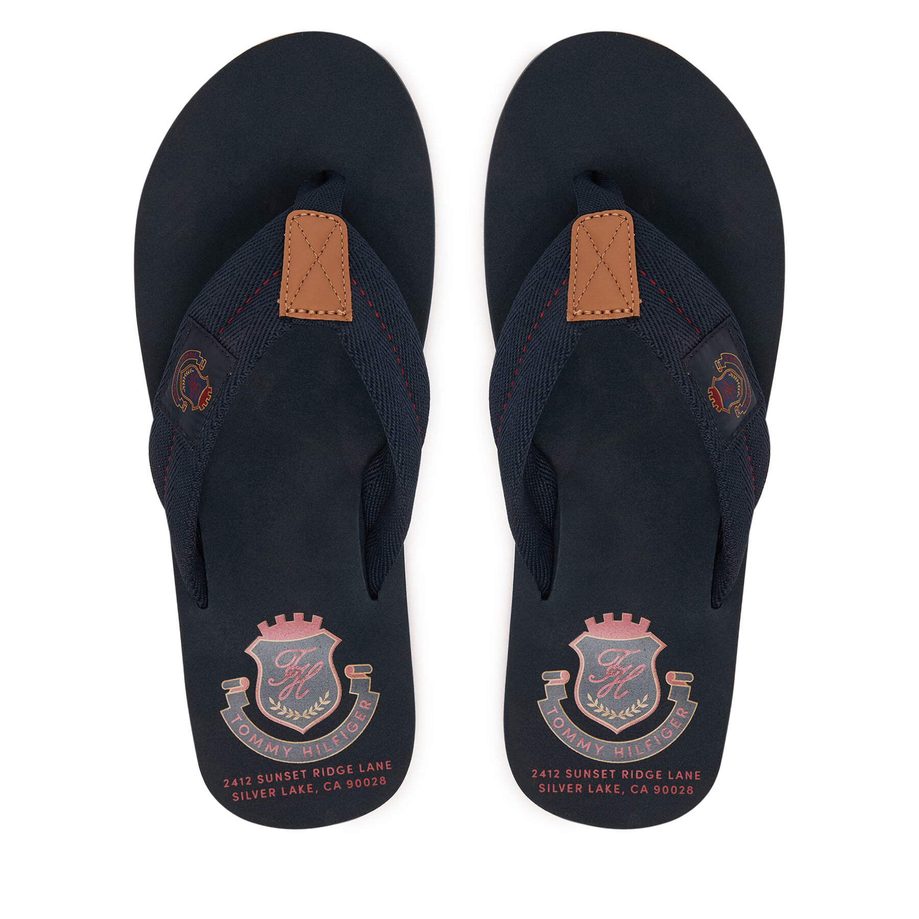 Tommy Hilfiger Japonki Patch Hilfiger Beach Sandal FM0FM05804 Granatowy