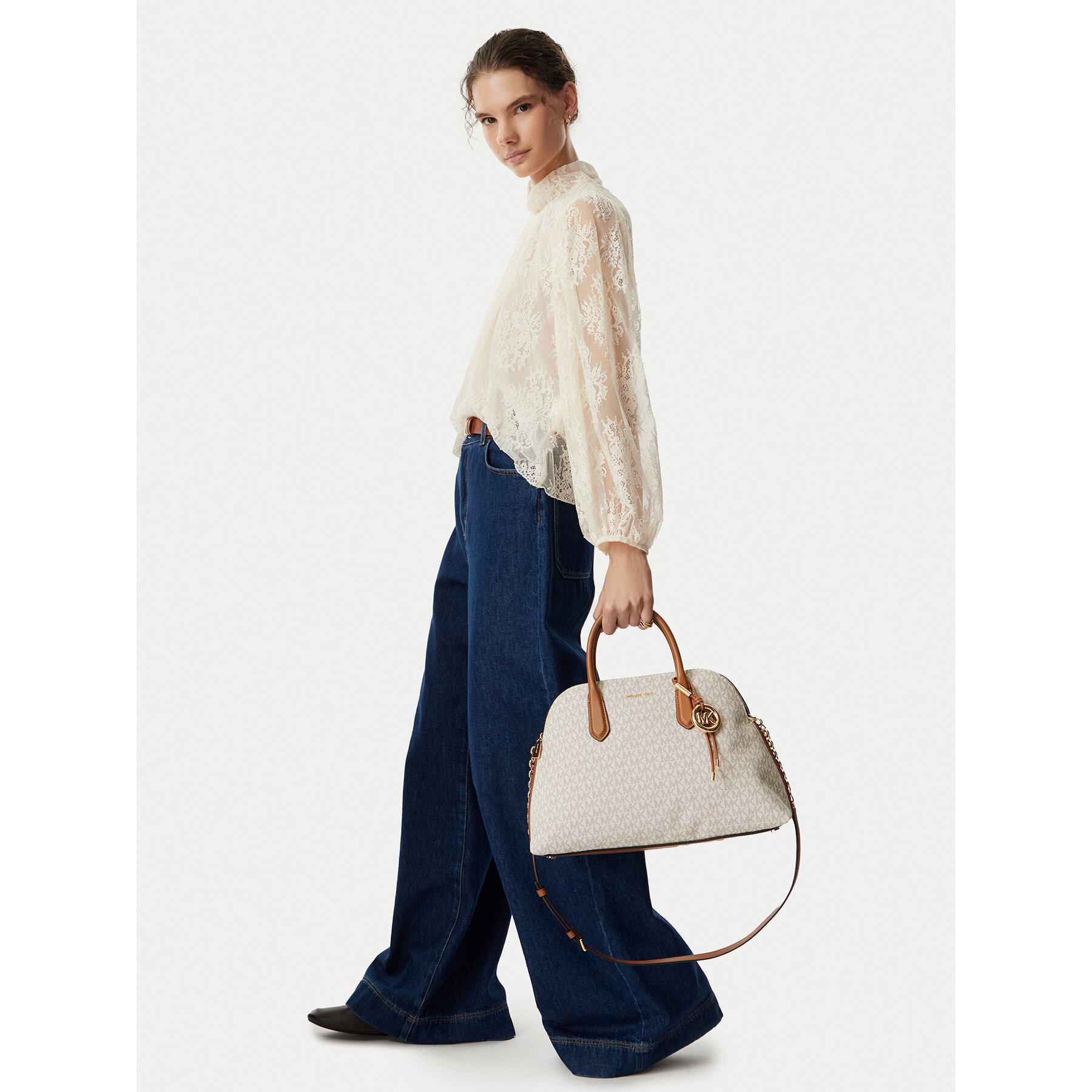 MICHAEL Michael Kors Torebka 30T6GX4S7B Kremowy