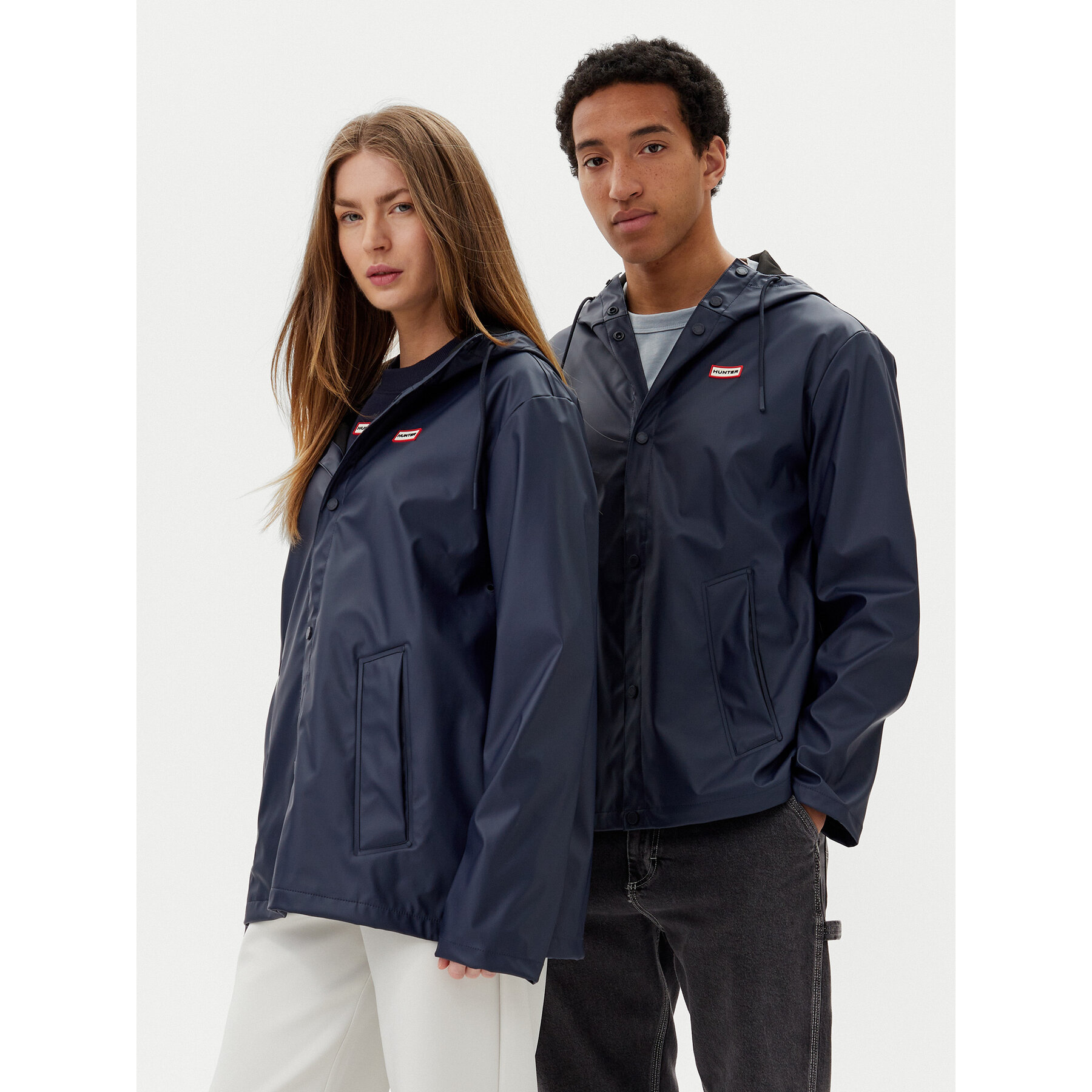 Hunter Kurtka przeciwdeszczowa Izzy Unisex HARU0012251 Granatowy Regular Fit