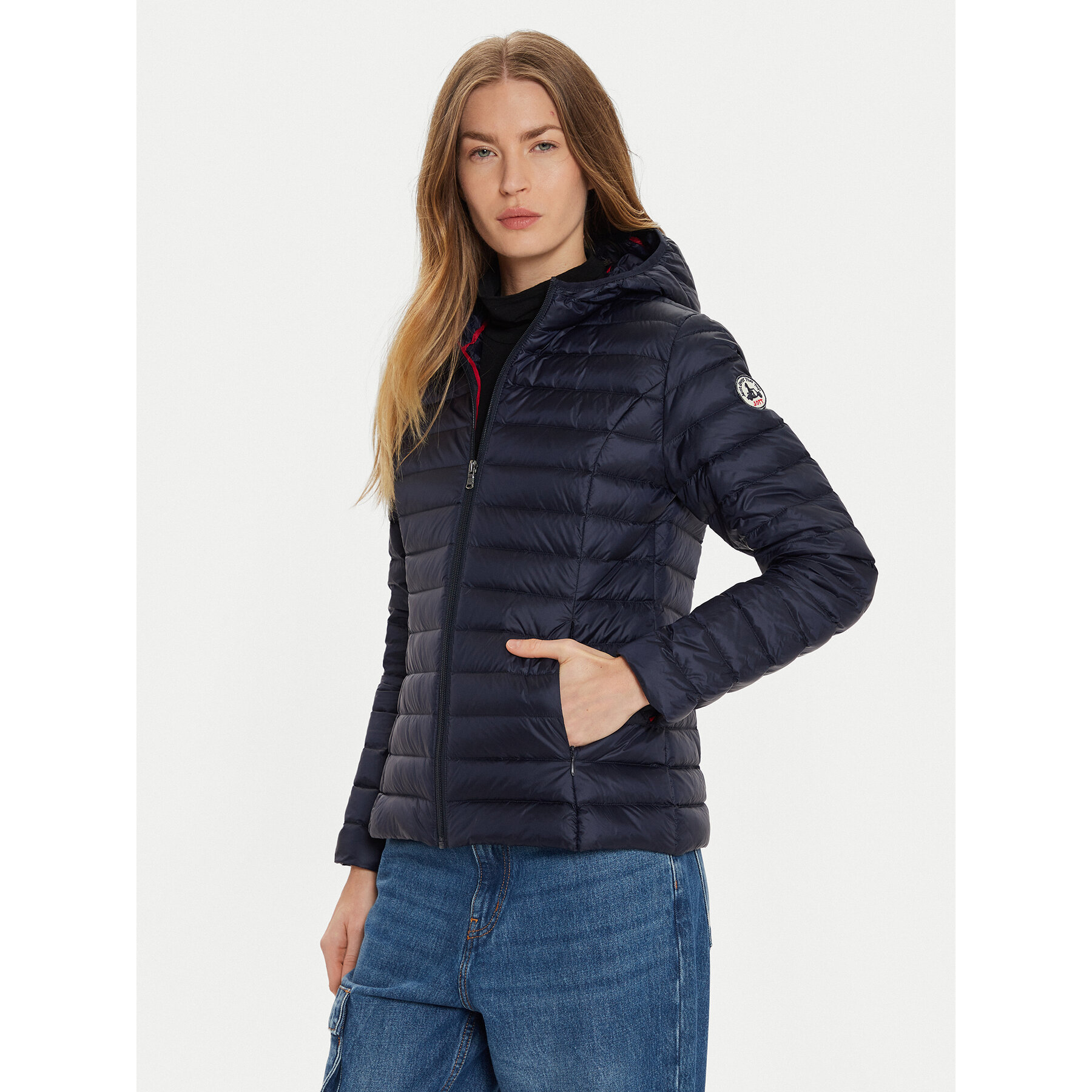 Jott Kurtka puchowa Cloe P000WDOW01 Granatowy Slim Fit
