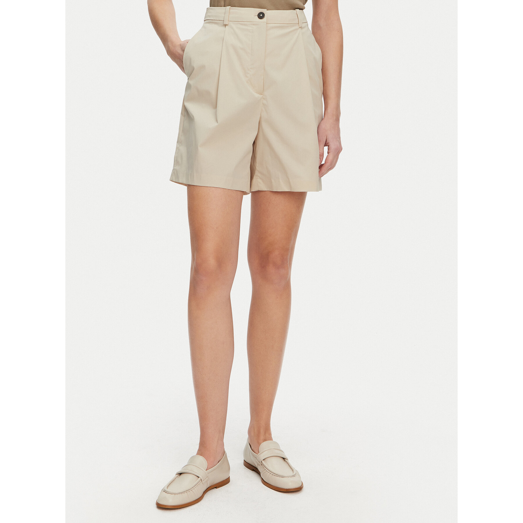 Tommy Hilfiger Bermudy WW0WW44764 Beżowy Relaxed Fit