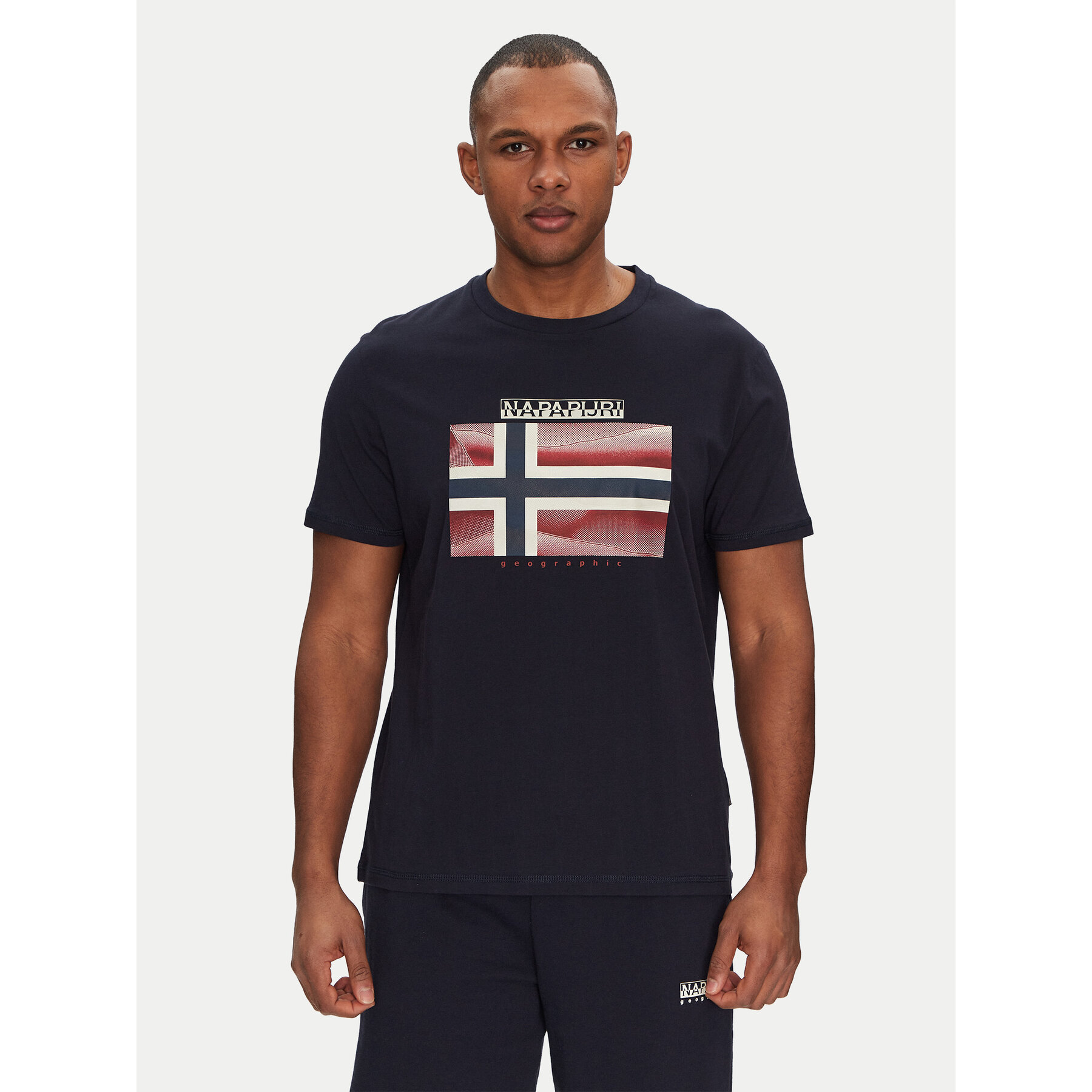 Napapijri T-Shirt S-Lari NP0A4IE51761 Granatowy Regular Fit