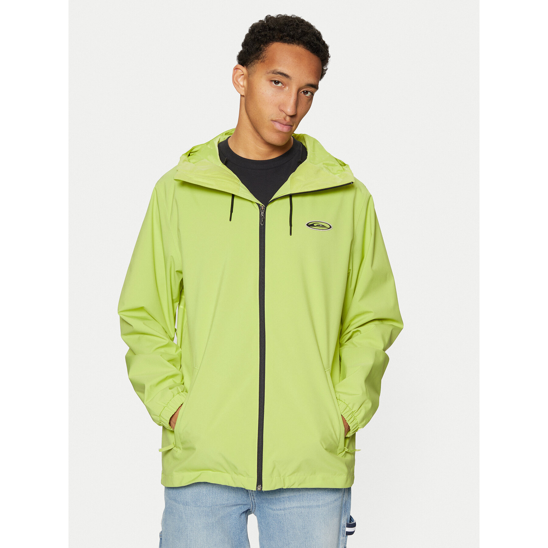 Quiksilver Kurtka narciarska High In The Hood EQYTJ03452 Zielony Modern Fit