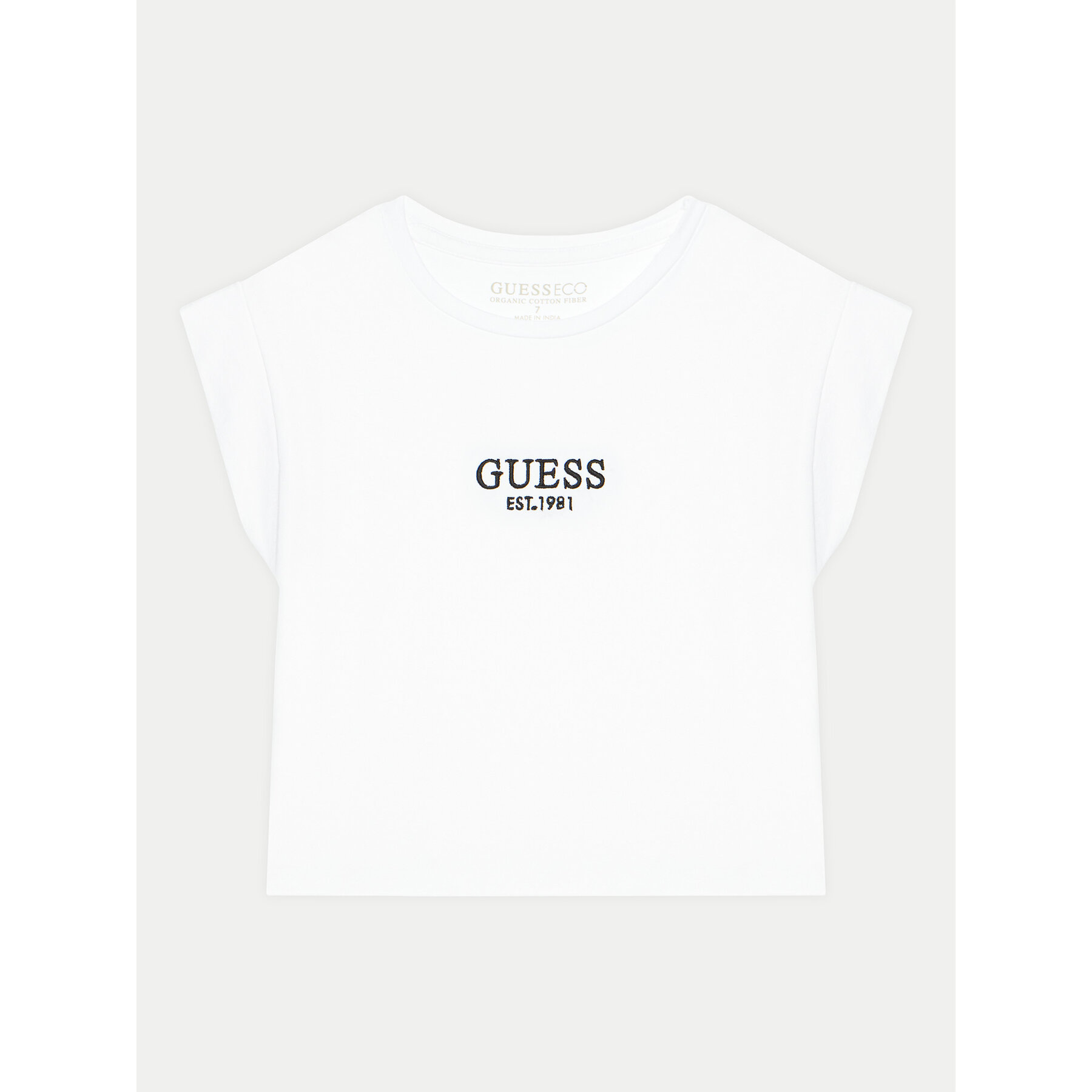 Guess T-Shirt J4BI34 J1314 Biały Boxy Fit