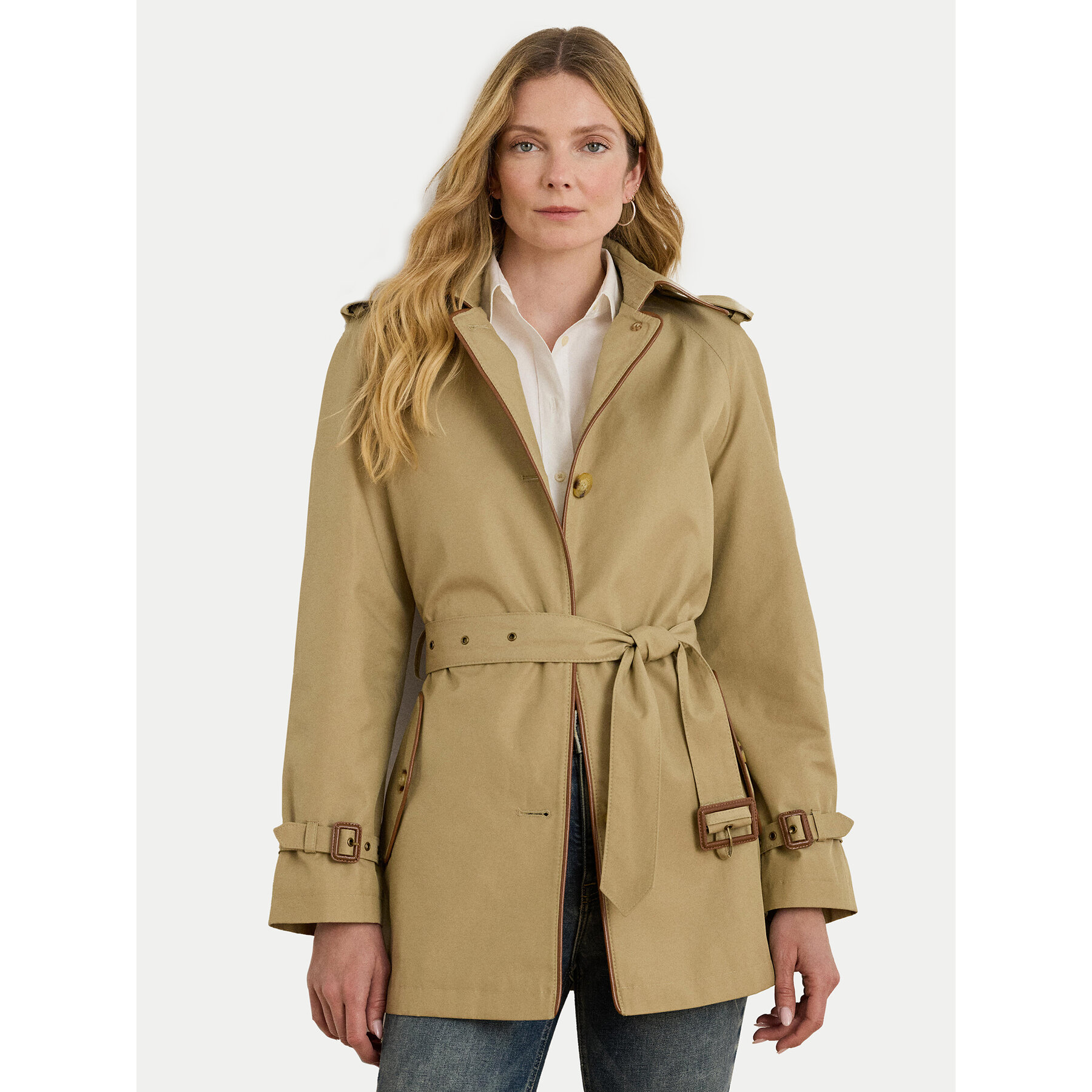LAUREN RALPH LAUREN Trencz 297979525001 Beżowy Regular Fit