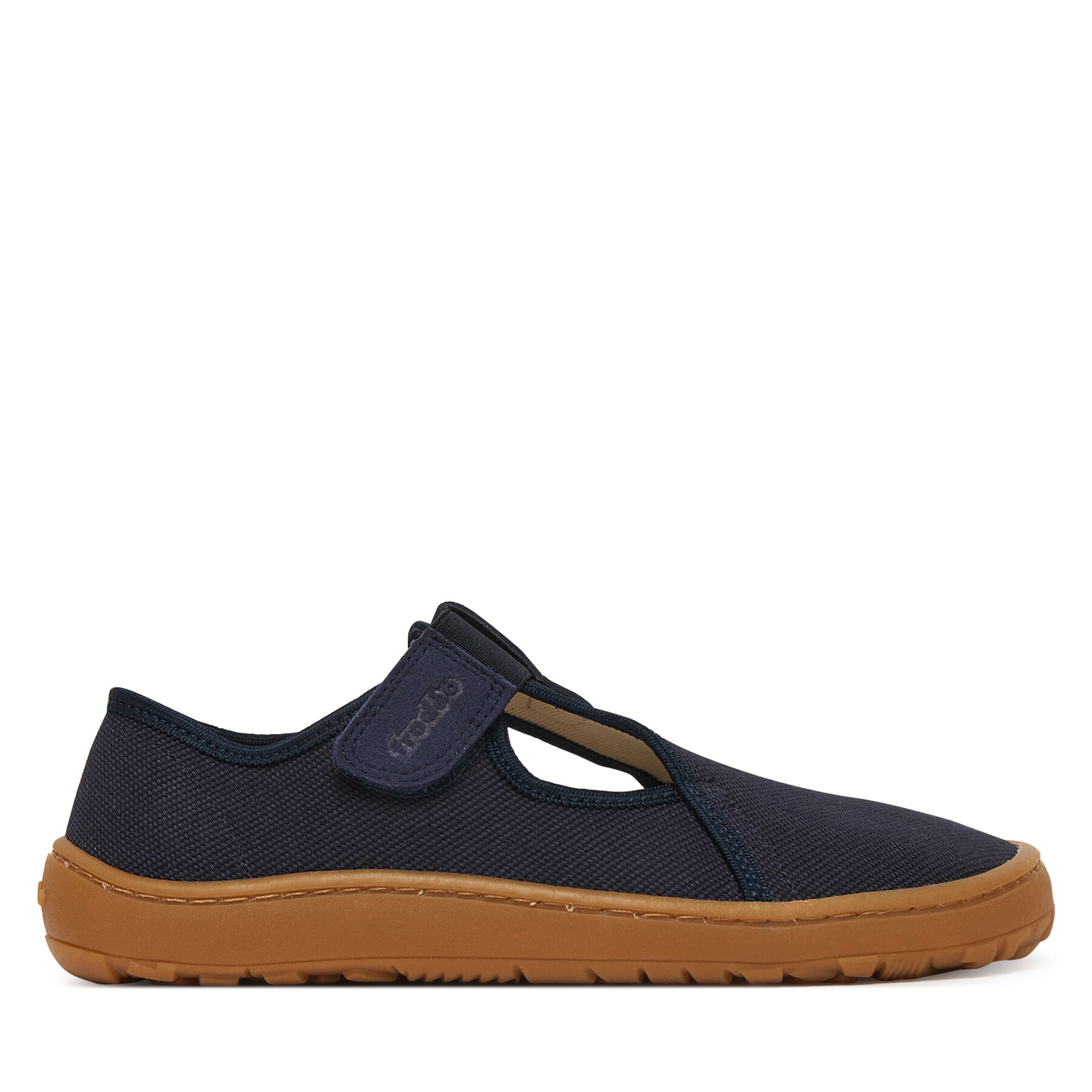 Froddo Kapcie Barefoot Canvas T-Bar G1700439 D Granatowy