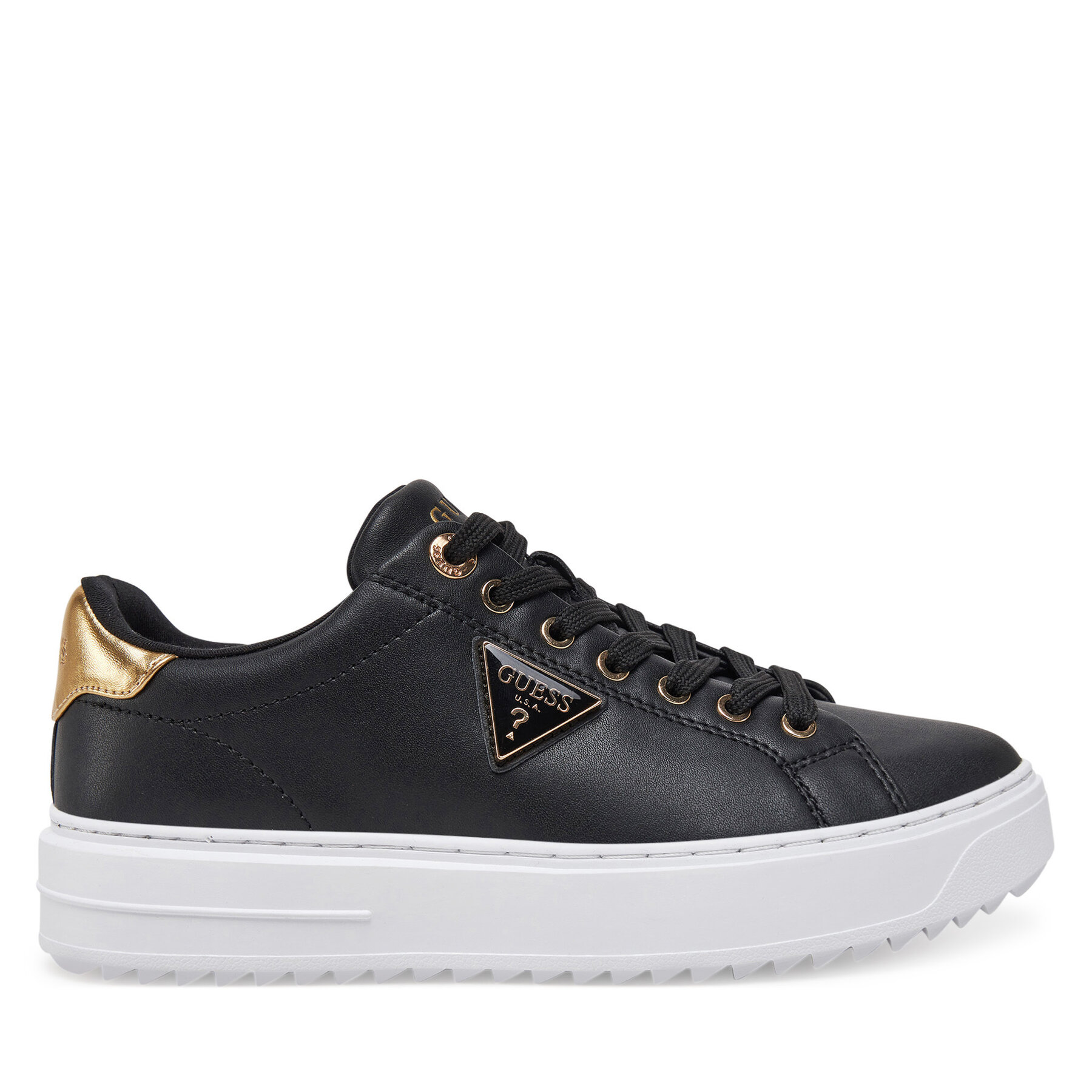 Guess Sneakersy FLJD12 LEA12 Czarny